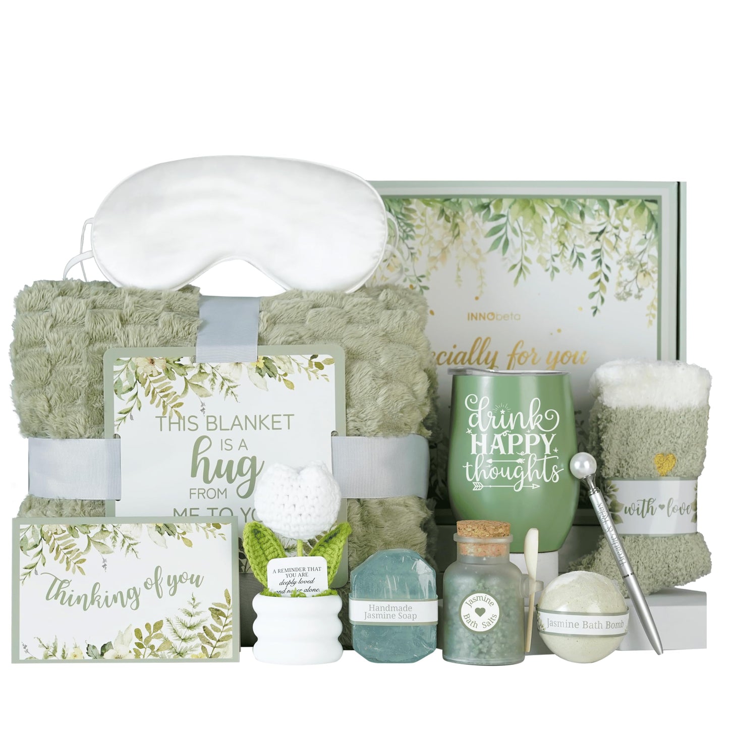 INNObeta Self Care Gift Baskets for Women, Relaxation Gifts for Women, Useful Relaxing Gifts, Stress Relief Gifts for Her on Birthdays, Christmas