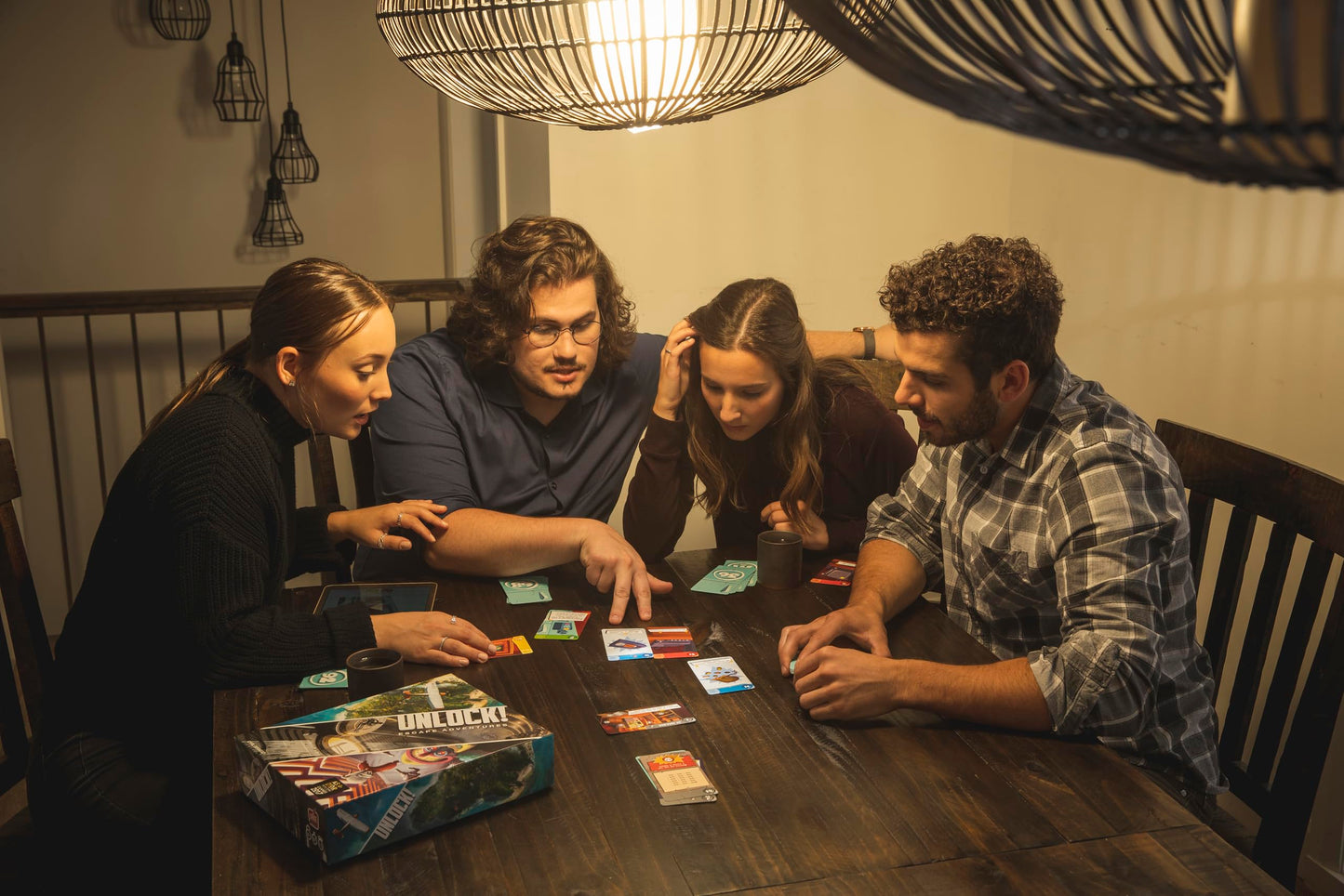 Unlock! - Escape Adventures (English) - Card Games - Solve Puzzles and Unravel Mysteries in Three Unique Scenarios - Ages 10+ - 1 to 6 Players - 60 Minute Playtime - Made by Asmodee