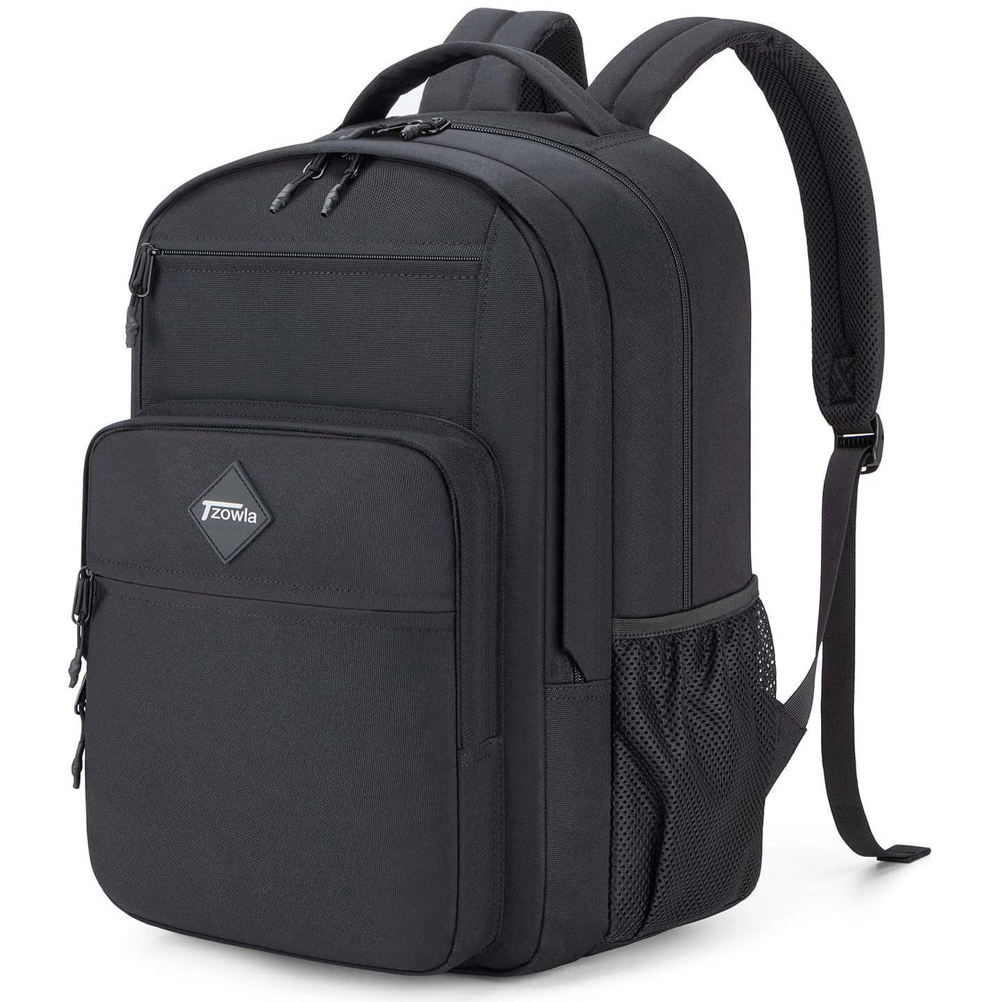 Tzowla School Backpack for Teen Girs and Boys,15.6 Inch Laptop Bookbag for 14-18 Teenage,Lightweight Students Backpacks for College/Campus/High Shool,Water Resistant Casual Daypack(Grey)