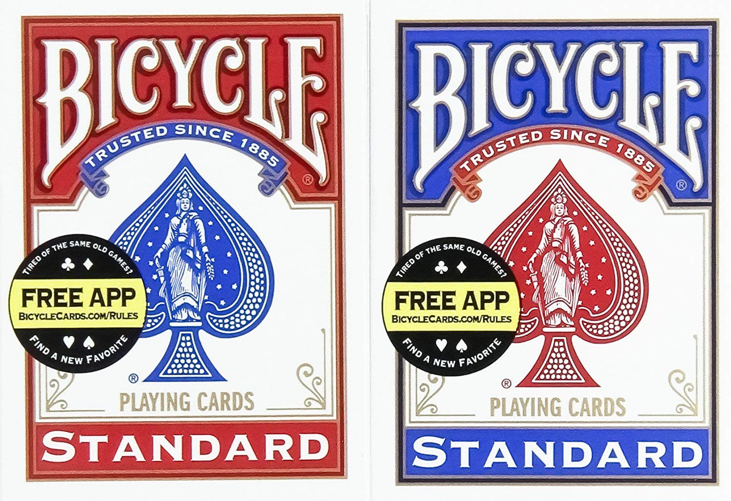 Bicycle Poker Size Standard Index Playing Cards, 12 Deck Player's Pack