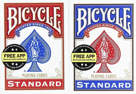 Bicycle Poker Size Standard Index Playing Cards, 12 Deck Player's Pack