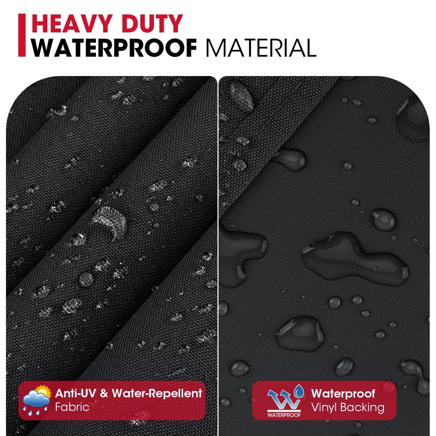 Unicook 58 Inch BBQ Grill Cover, Heavy Duty Waterproof Barbecue Cover, Fade and UV Resistant, Compatible with Weber Genesis II LX 300 Series, Genesis 300 Series Gas Grills, and More