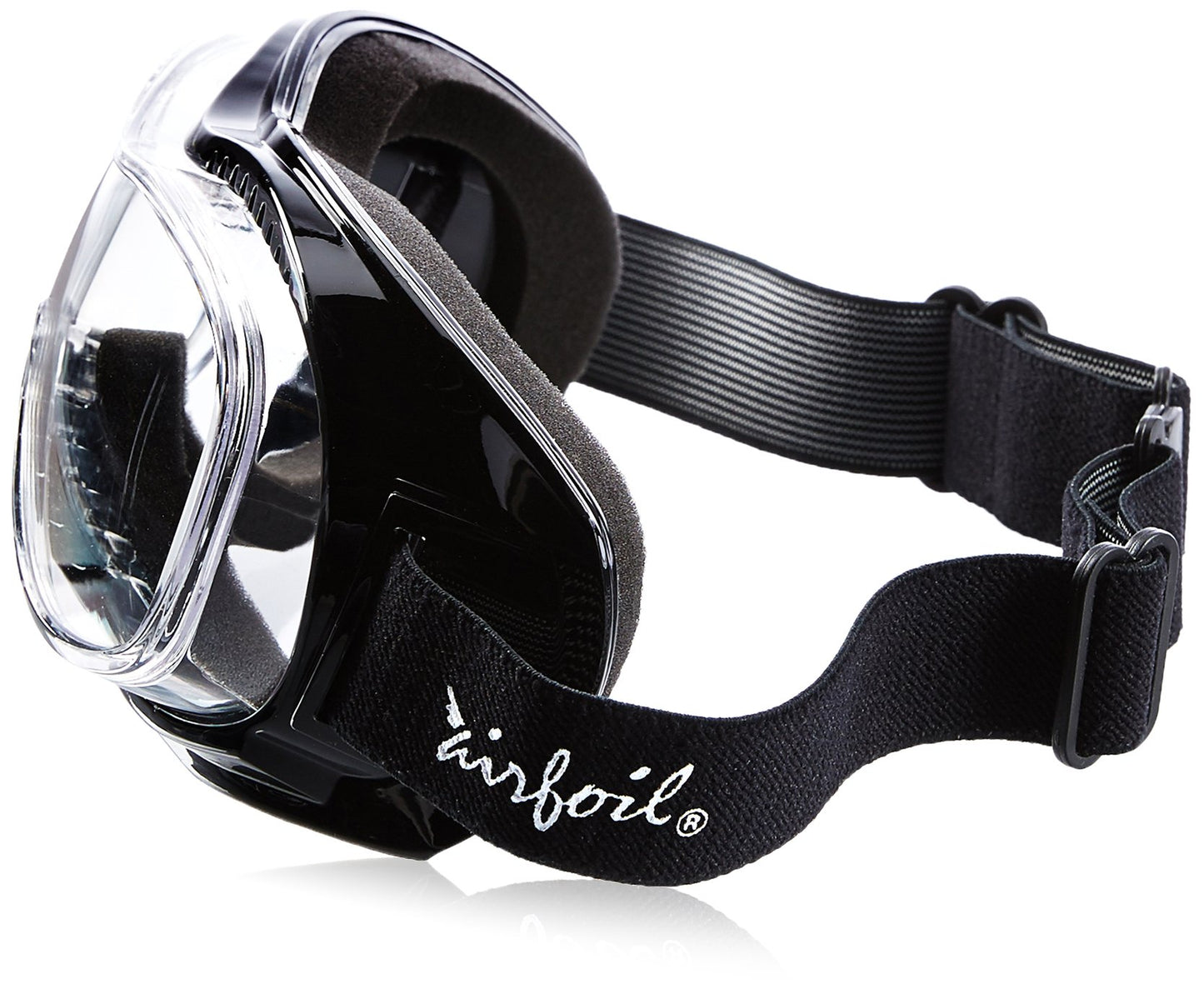Pacific Coast Airfoil Padded 'Fit Over Glasses' Riding Goggles (Black Frame/Clear Lens) (9305)
