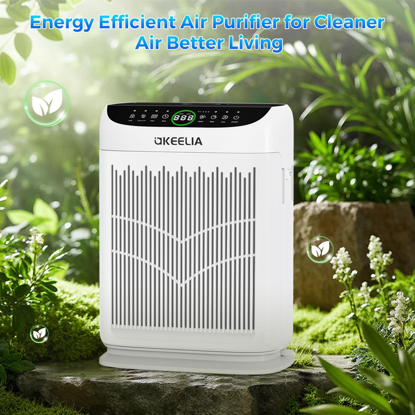 Air Purifier Replacement Filter for Akeelia AP380 Air Purifier, 3-in-1 H13 True High-Efficiency Activated Carbon Filter, 2-Pack