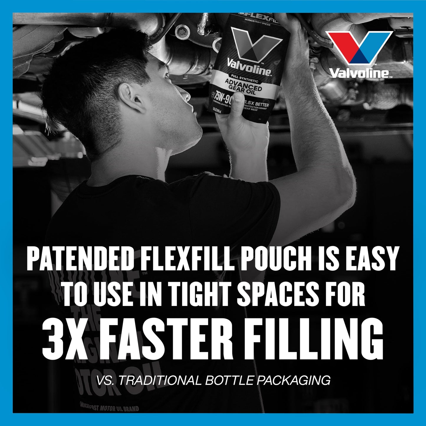 Valvoline FlexFill Advanced Full Synthetic 75W-90 Gear Oil 1 Quart Pouch