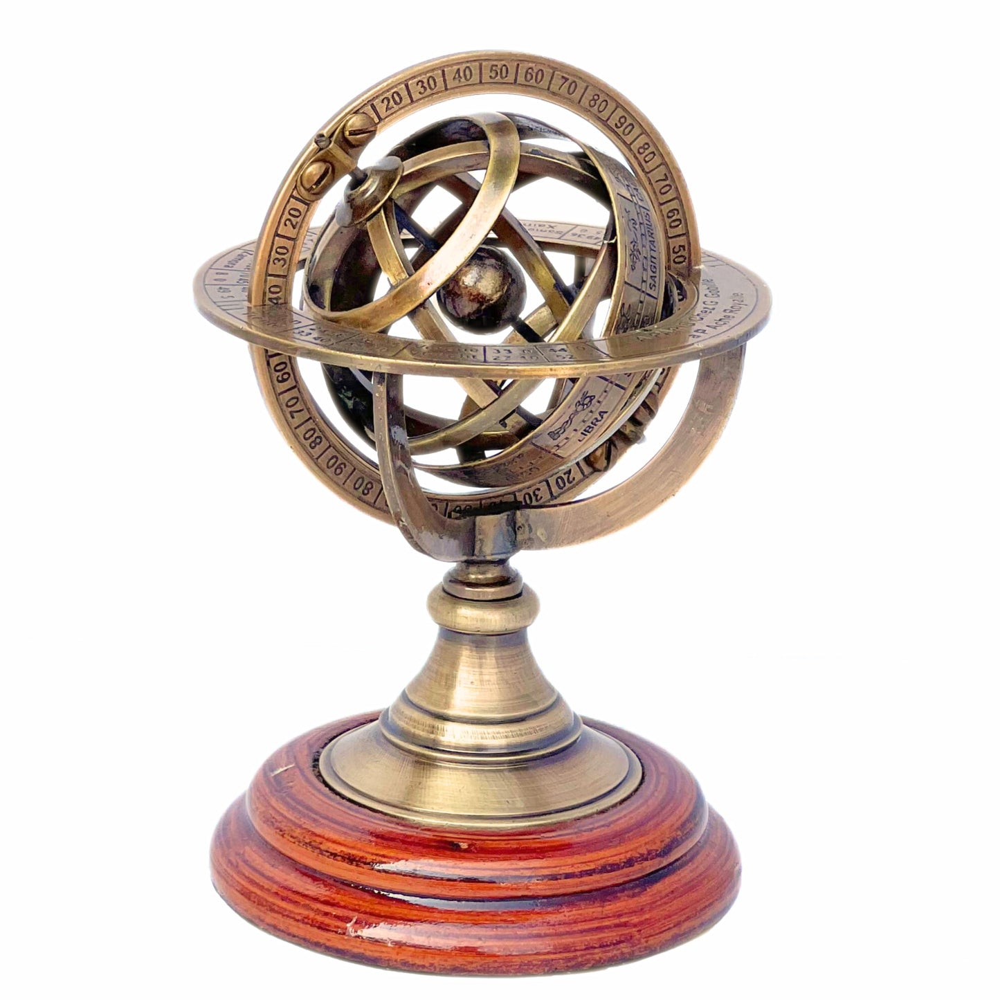 Royal Marine Antique Finish Armiliary Compass Maritime Collection of Gifts Historical Navigation Instruments