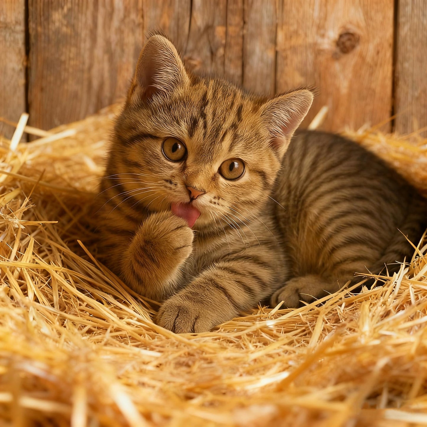 100% Natural Straw Bedding for Cats– 5 LB Dry Straw, Soft & Biodegradable Bedding for Winter Cat Shelters, Feral Cat Houses & Pet Warmth
