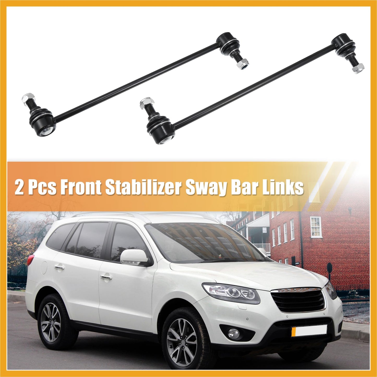Partuto 2 Pcs Front Sway Bar Links for Hyundai Santa Fe 2013-2018 for Kia Sorento 2014-2015 Stabilizer Sway Bar Link Replacement