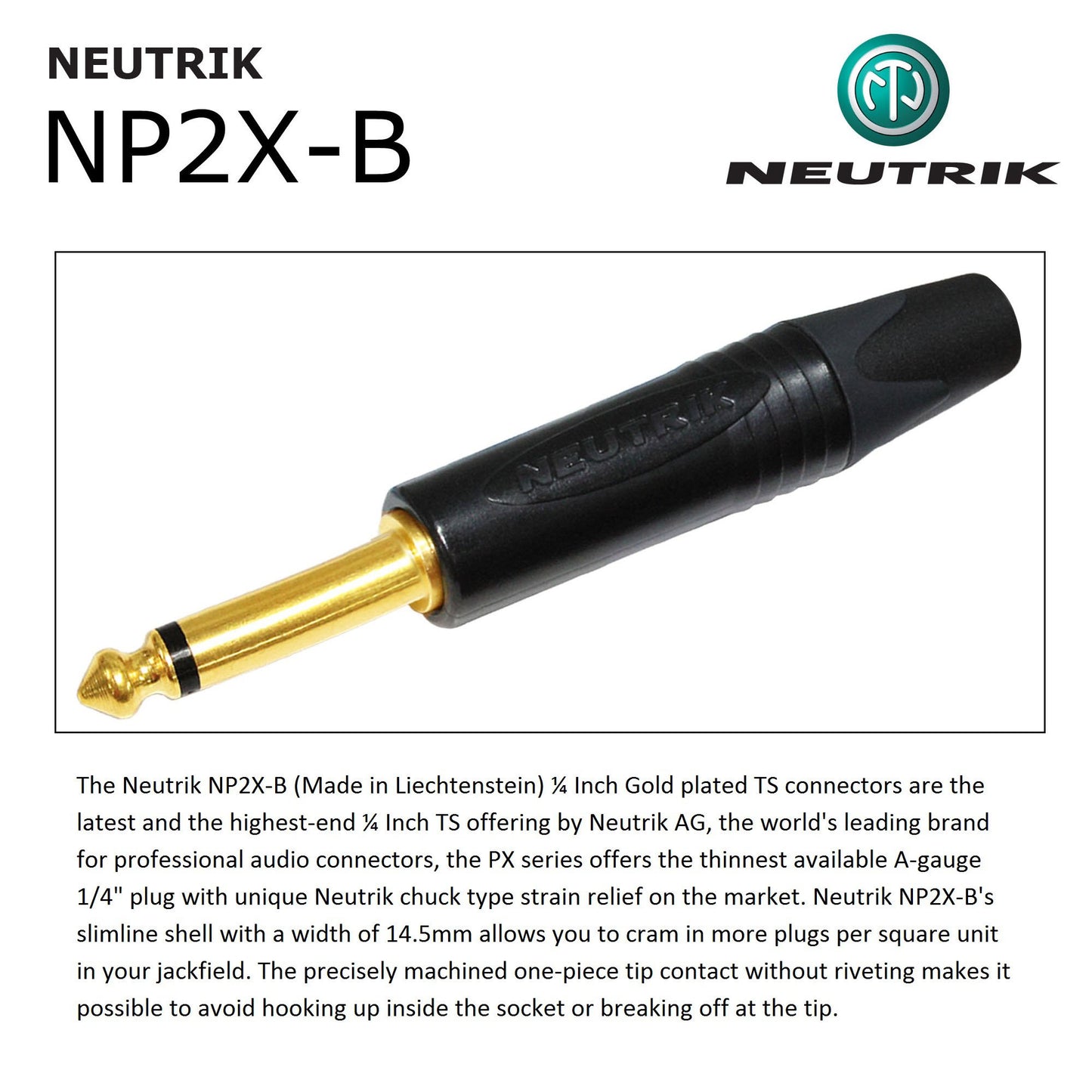 WORLDS BEST CABLES 30 Foot - Gotham GAC-1 Ultra Pro - Premium Low-Cap (21 pf/F) Guitar Bass Instrument Cable – w/Neutrik Gold Straight to Angled ¼ inch (6.35mm) TS Connectors - Custom Made