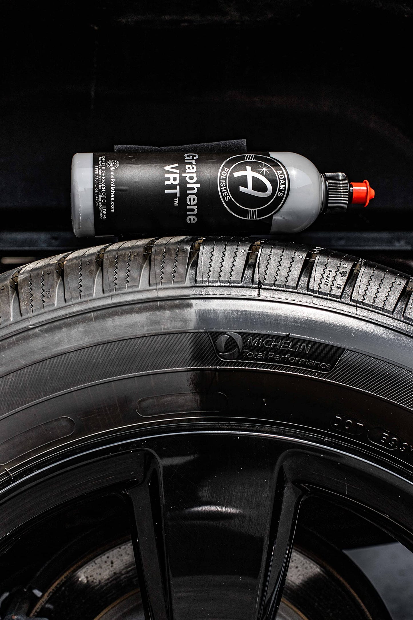 Adam's Polishes Graphene VRT 16oz Vinyl, Rubber, Tire & Trim Dressing - UV Protection and Water Repellent - Graphene Ceramic Infused Formula - Dress Tires or Trim Without Worry of Slinging (16oz)