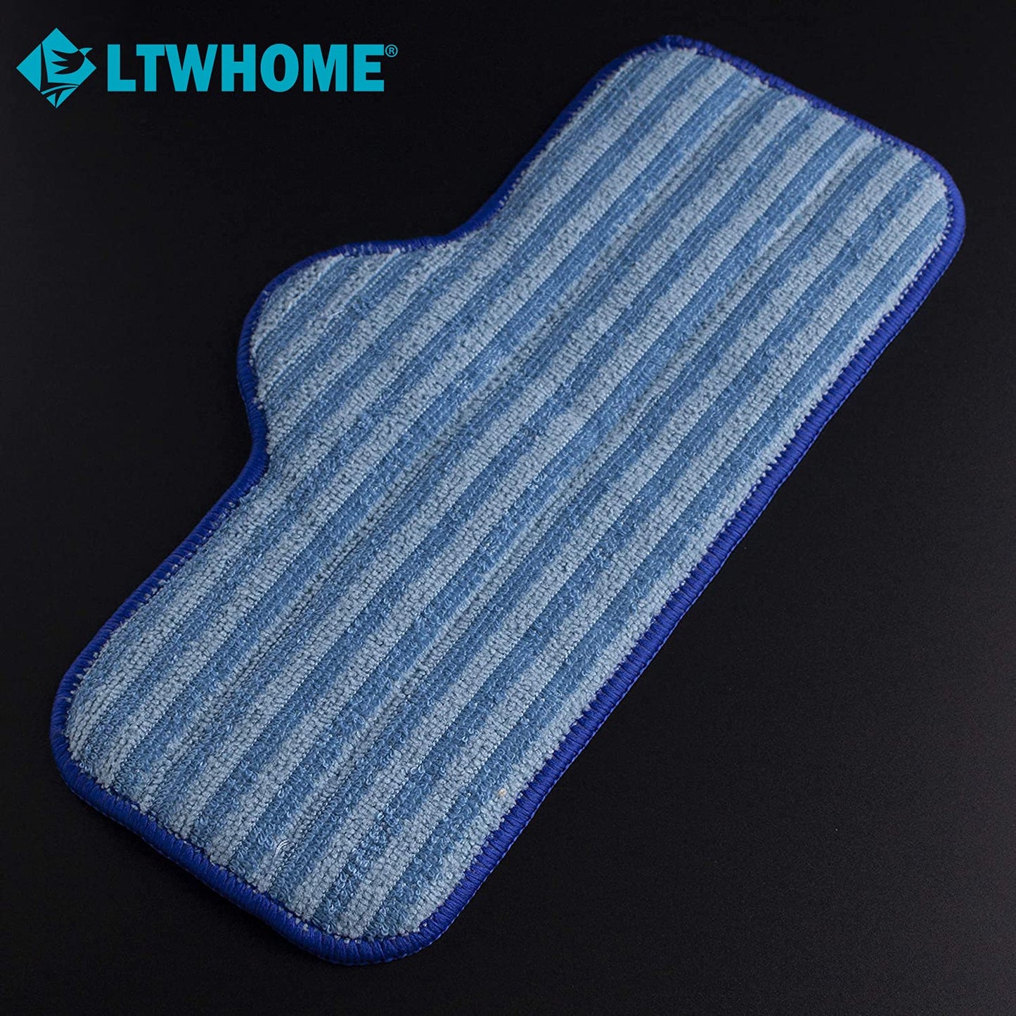 LTWHOME Compatible Microfiber Mop Pads Replacement for Dupray Neat Steam Cleaner (Pack of 12)