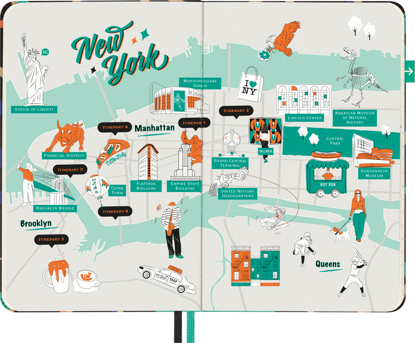 LUXE x Moleskine - New York City Travel Guide Notebook, Pocket (3.5" x 5.5"), 112 pages