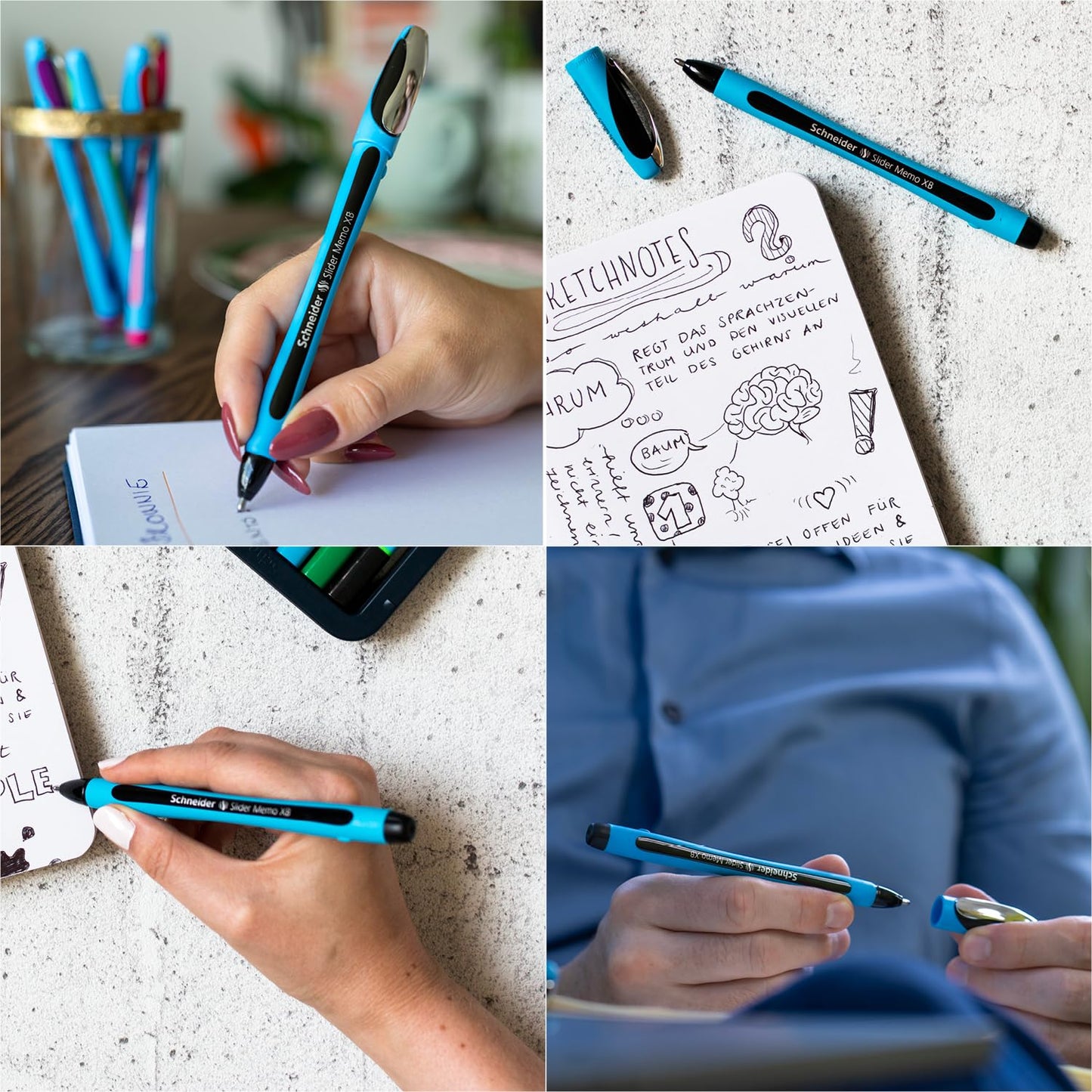 Schneider Slider Memo XB Ballpoint Pen, Black (150201)