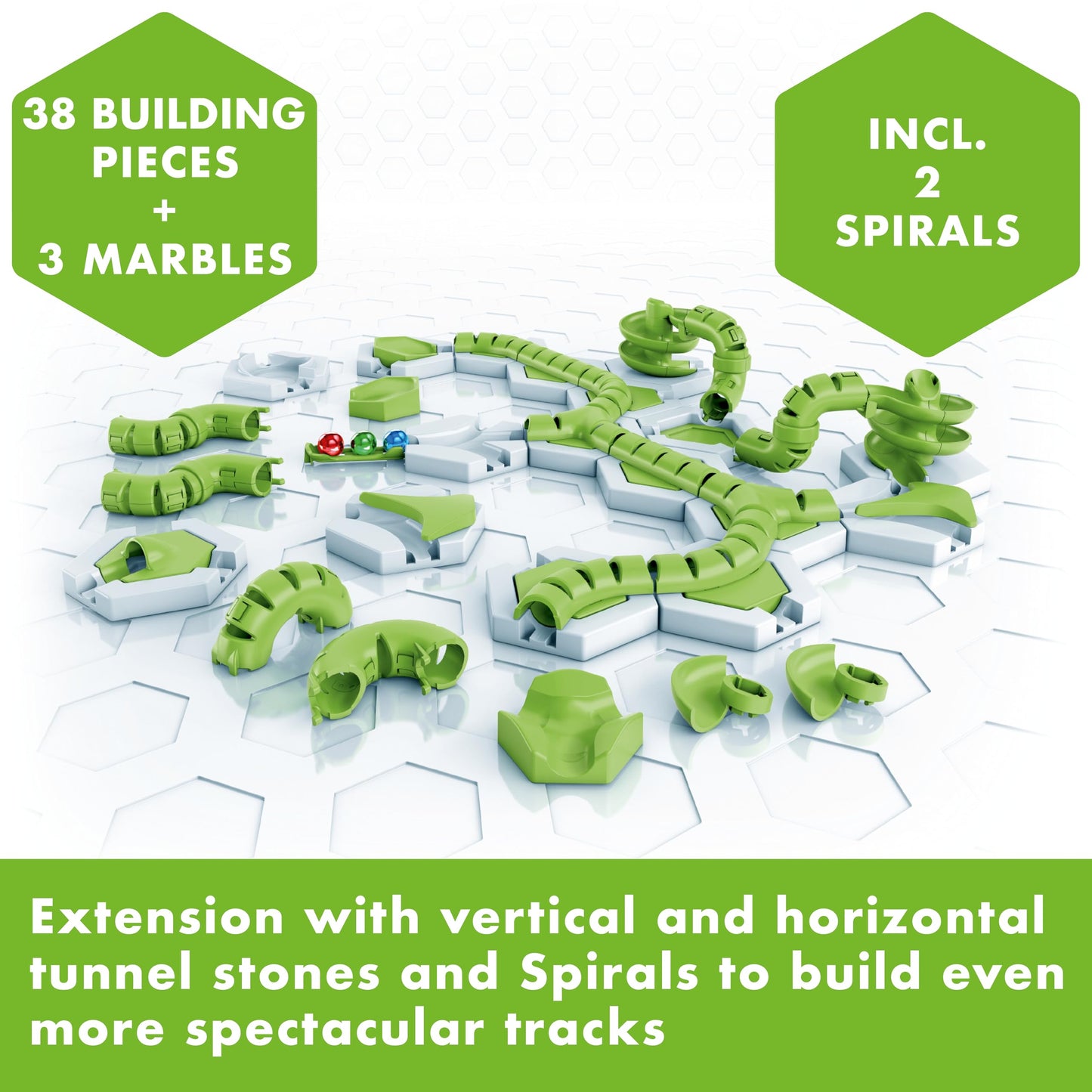 Ravensburger - GraviTrax - Twirl Expansion Set (32 Pieces) - Marble Run - Creative Construction Toy - Build-Your-Own Marble Track - Ages 8 and Up