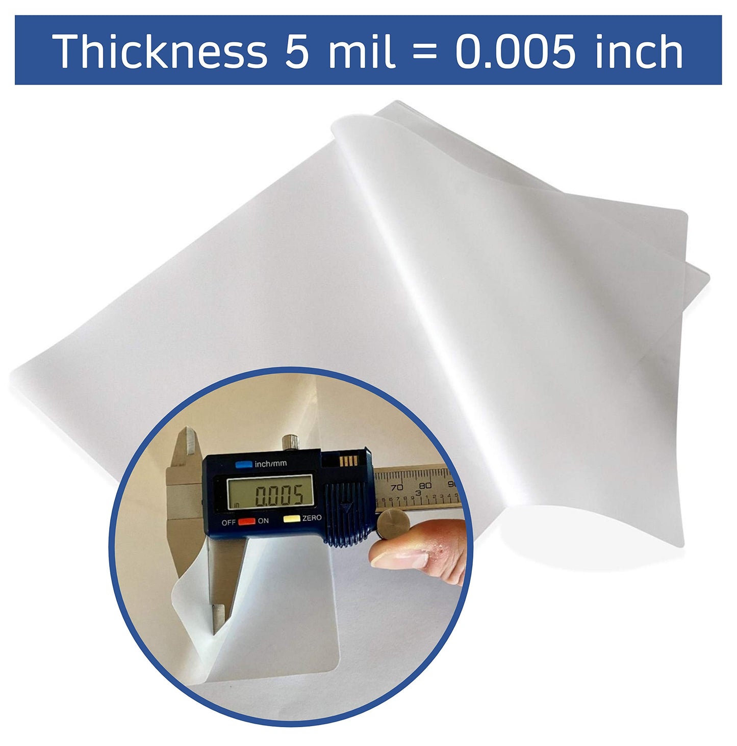 Jasel 100-pack Thermal Laminating Pouches, 5 Mil Thickness, Clear, Variety of Sizes for Letter, Photo & More