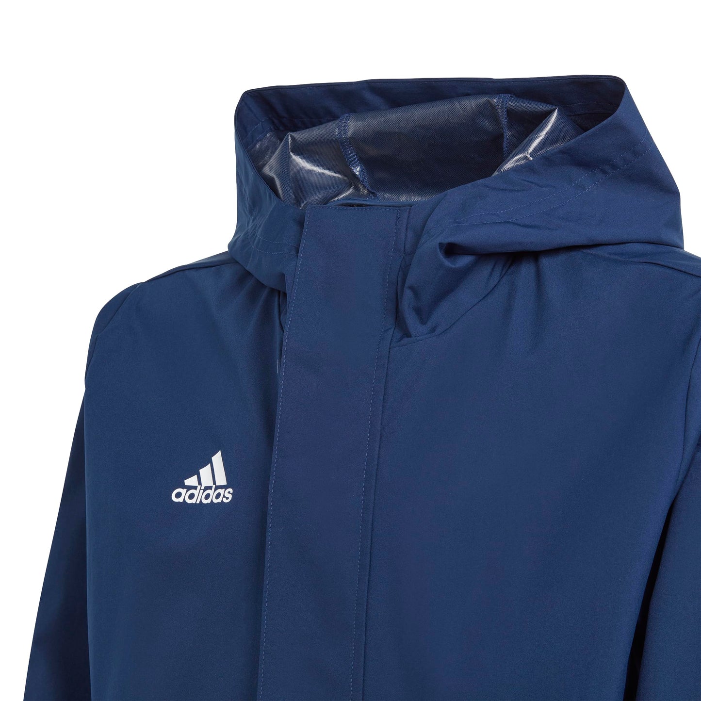 adidas Unisex-Kids Entrada 22 All-Weather Soccer Jacket, Team Navy Blue, Small