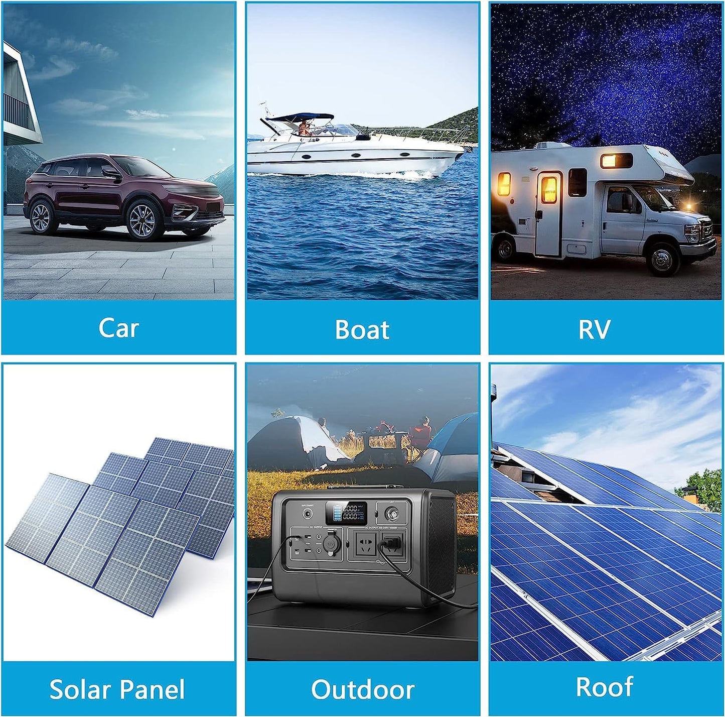 CERRXIAN 16.4FT/5M 12AWG Solar Panel Connector to XT60i Female Solar Panel Power Cable for Portable Power Station, RV, Lipo Battery