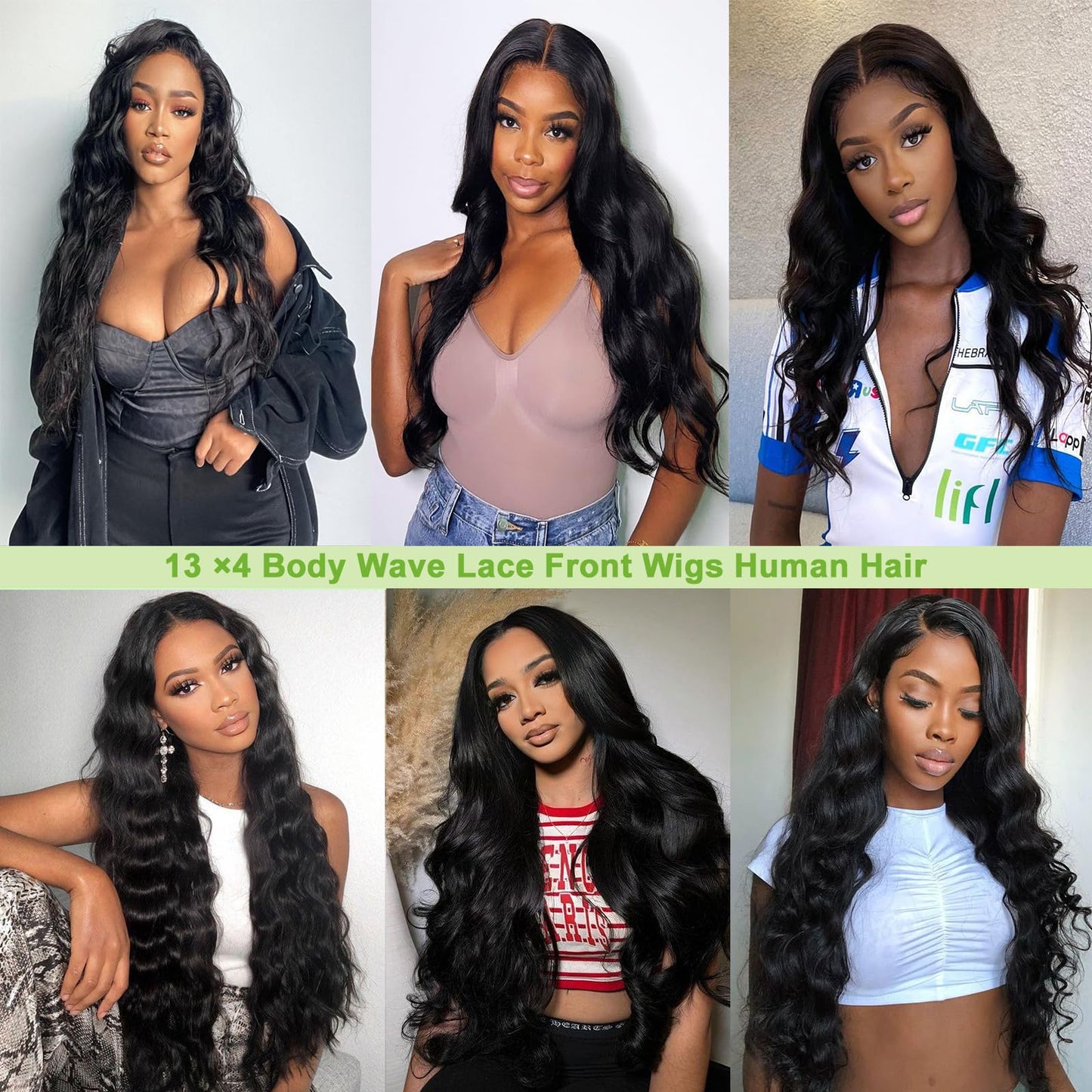 13x4 Lace Front Wigs Human Hair Body Wave Lace Front Wigs Human Hair Wigs Pre Plucked 180% Density Body Wave Curly Wig 100% Brazilian Hair for Women 18 Inch