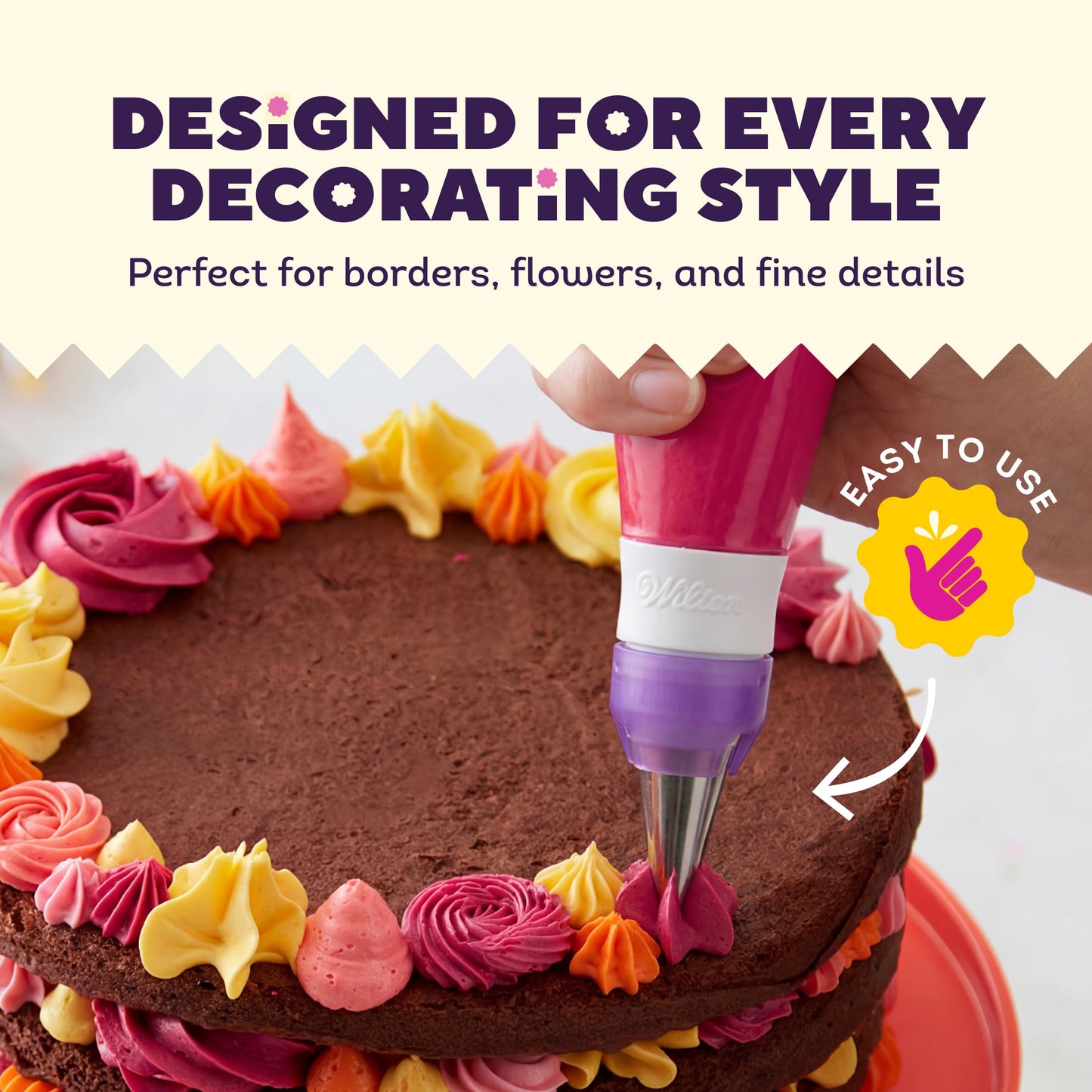 Master Cake Decorating Piping Tips Set, 55 Pieces