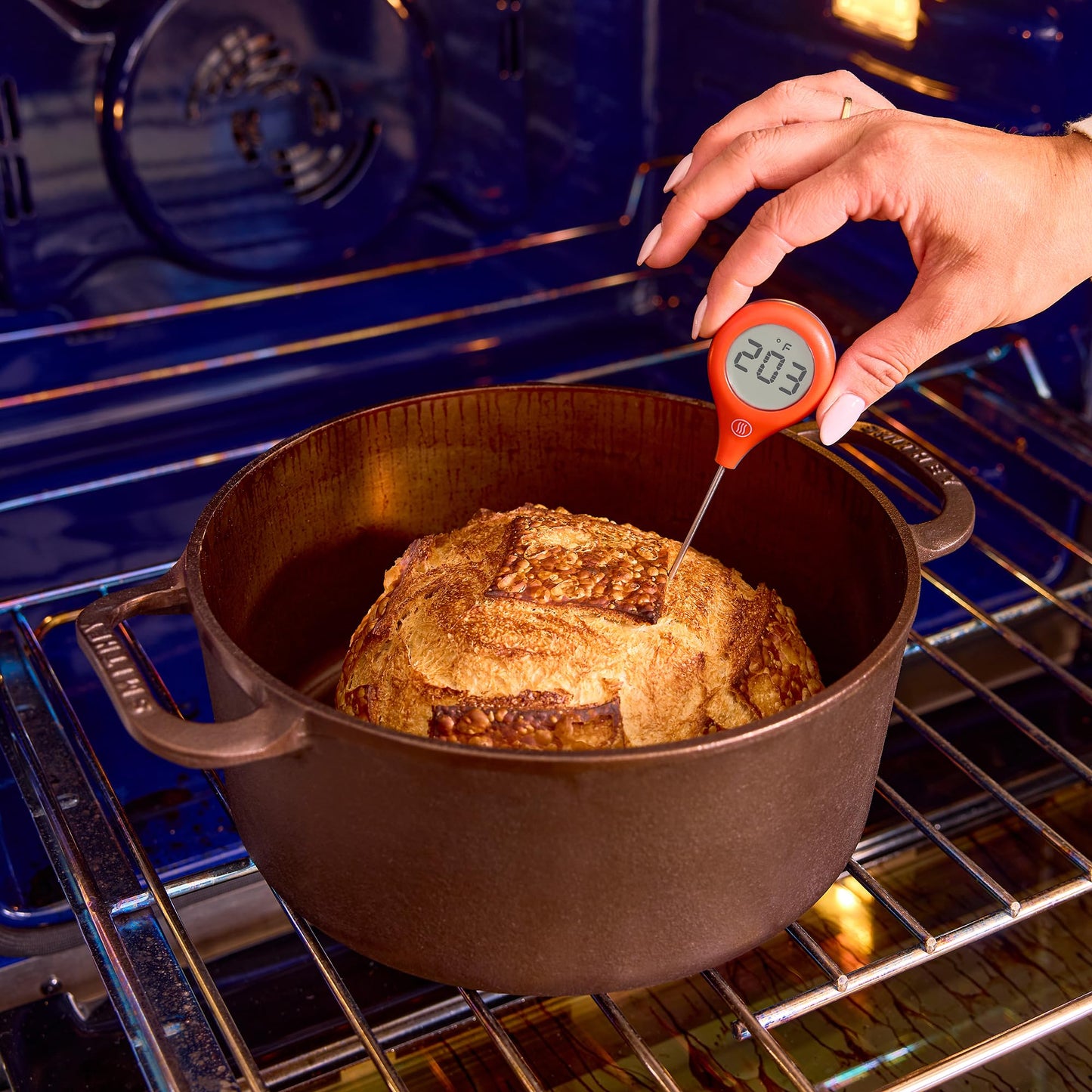 ThermoWorks ThermoPop 2, No. 1 Recommended Best-Value Instant-Read Thermometer - Dove Grey