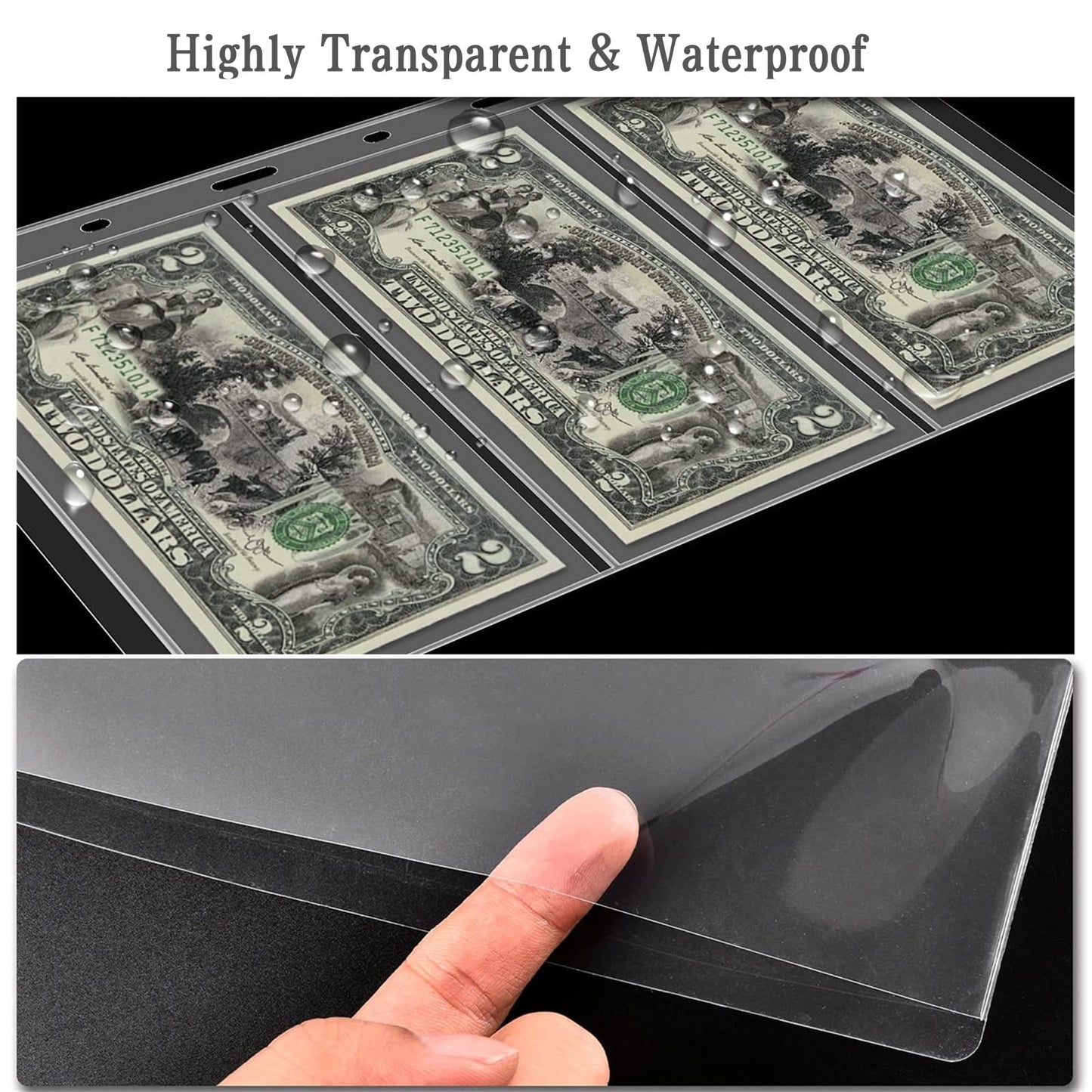 Ettonsun Coin Collection Book 386 Coin Pockets & 12 Currency Sleeves, Coin Collecting Album Holder for Collectors Money Collection Book Coin Display Storage Case Organizer for Coin Collection Supplies
