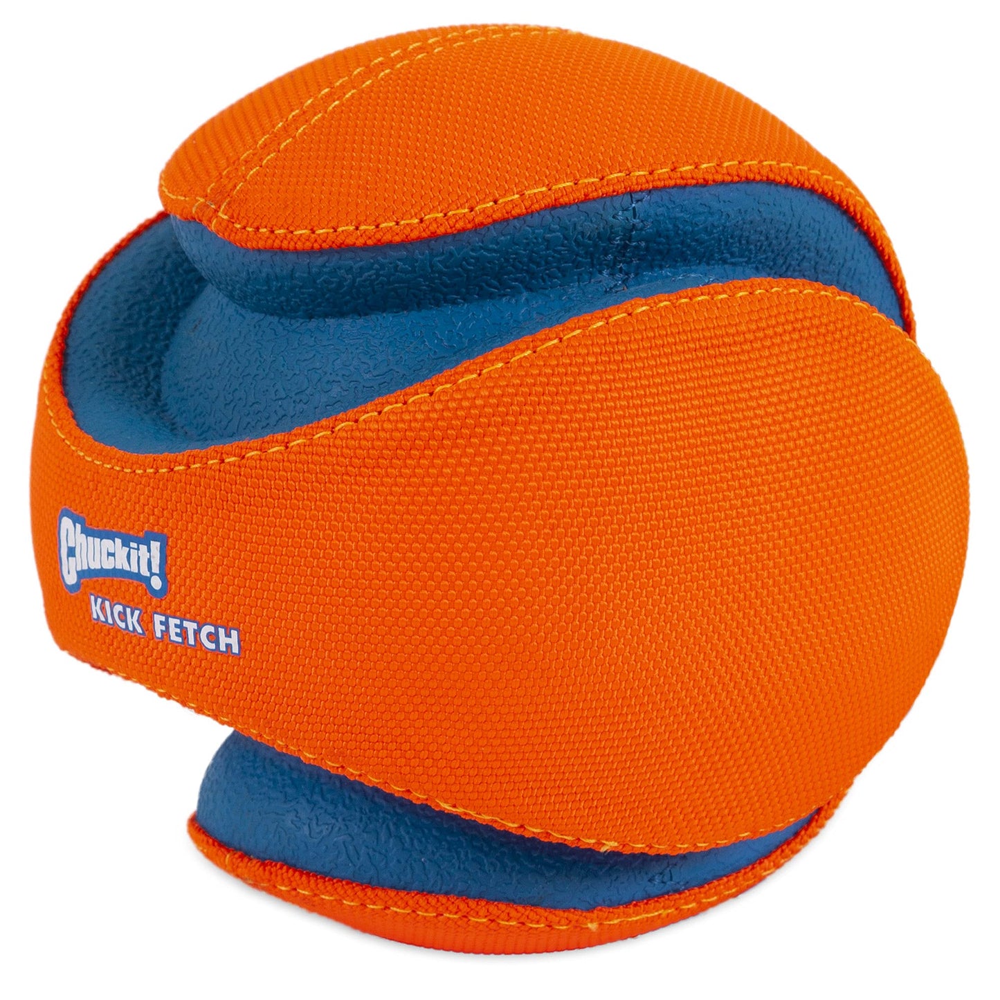 Chuckit! Kick Fetch Ball Dog Toy Interactive Play, Small Size, Orange/Blue