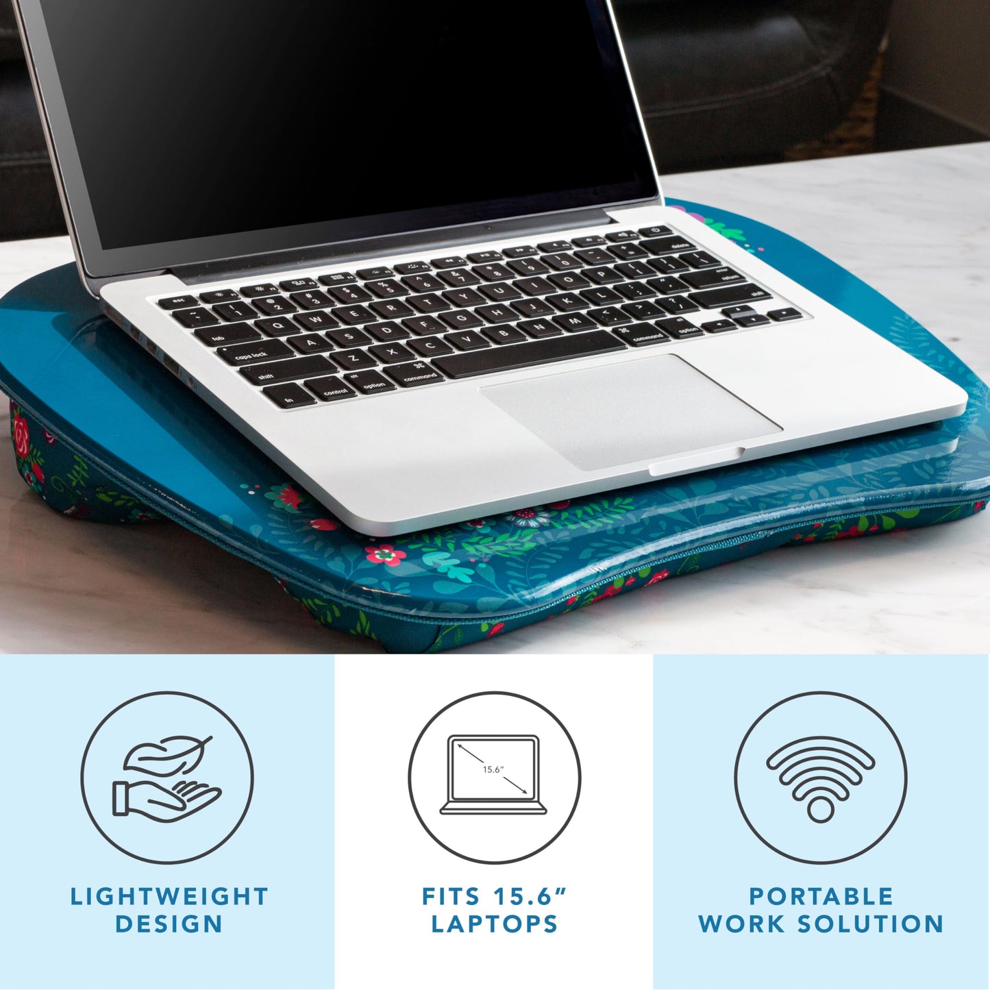 LapGear MyStyle Lap Desk - Big Ideas - Fits up to 15.6 Inch Laptops - Style No. 45311