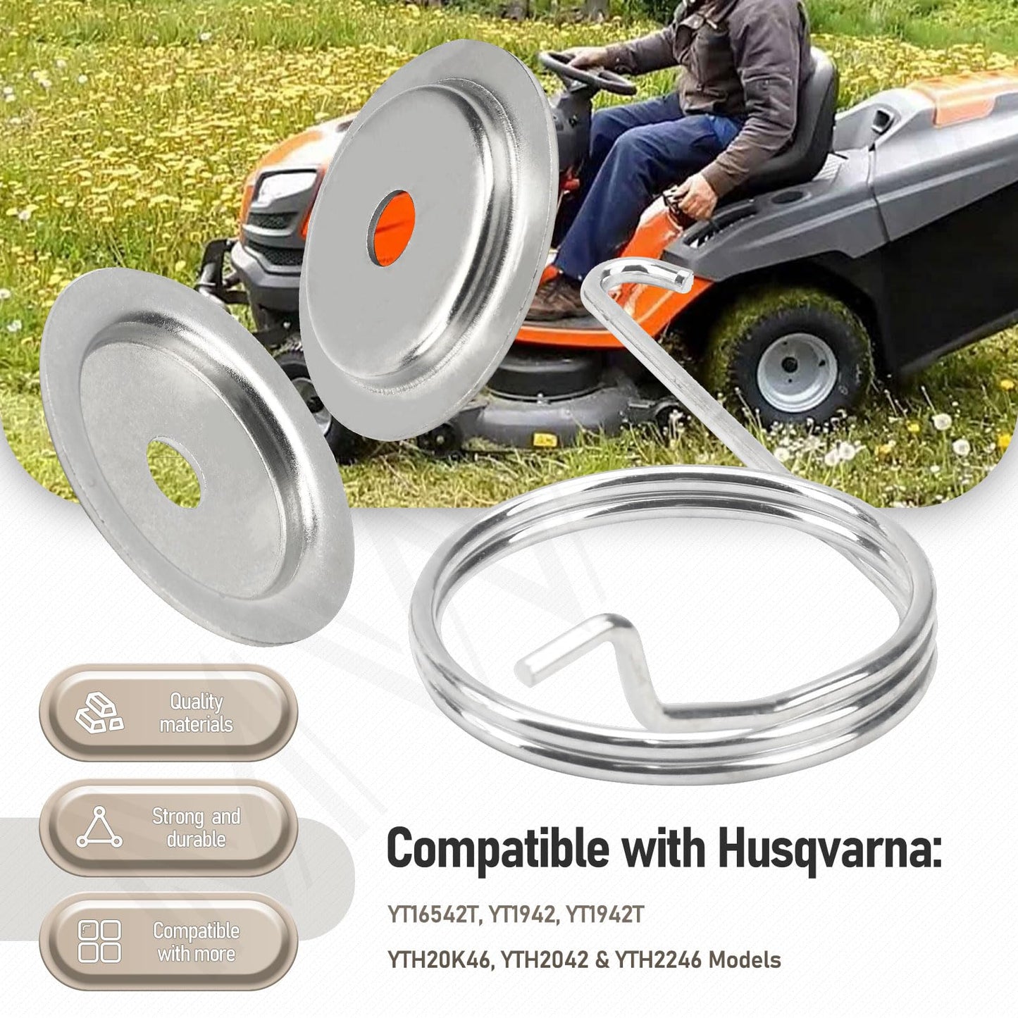 MWEDP 532199471 532199478 LH & RH Brake Arm Kit Compatible with Husqvarna AYP Craftsman Poulan Mower Deck Models, Replaces 199478 532199477 400132 532400132