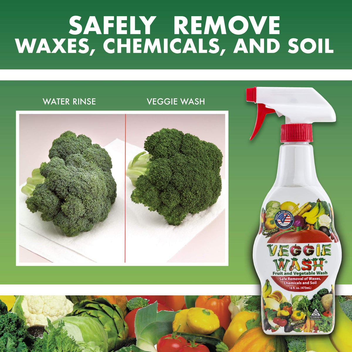 Veggie Wash All Natural Fruit and Vegetable Wash, 1-Gallon (654912964)