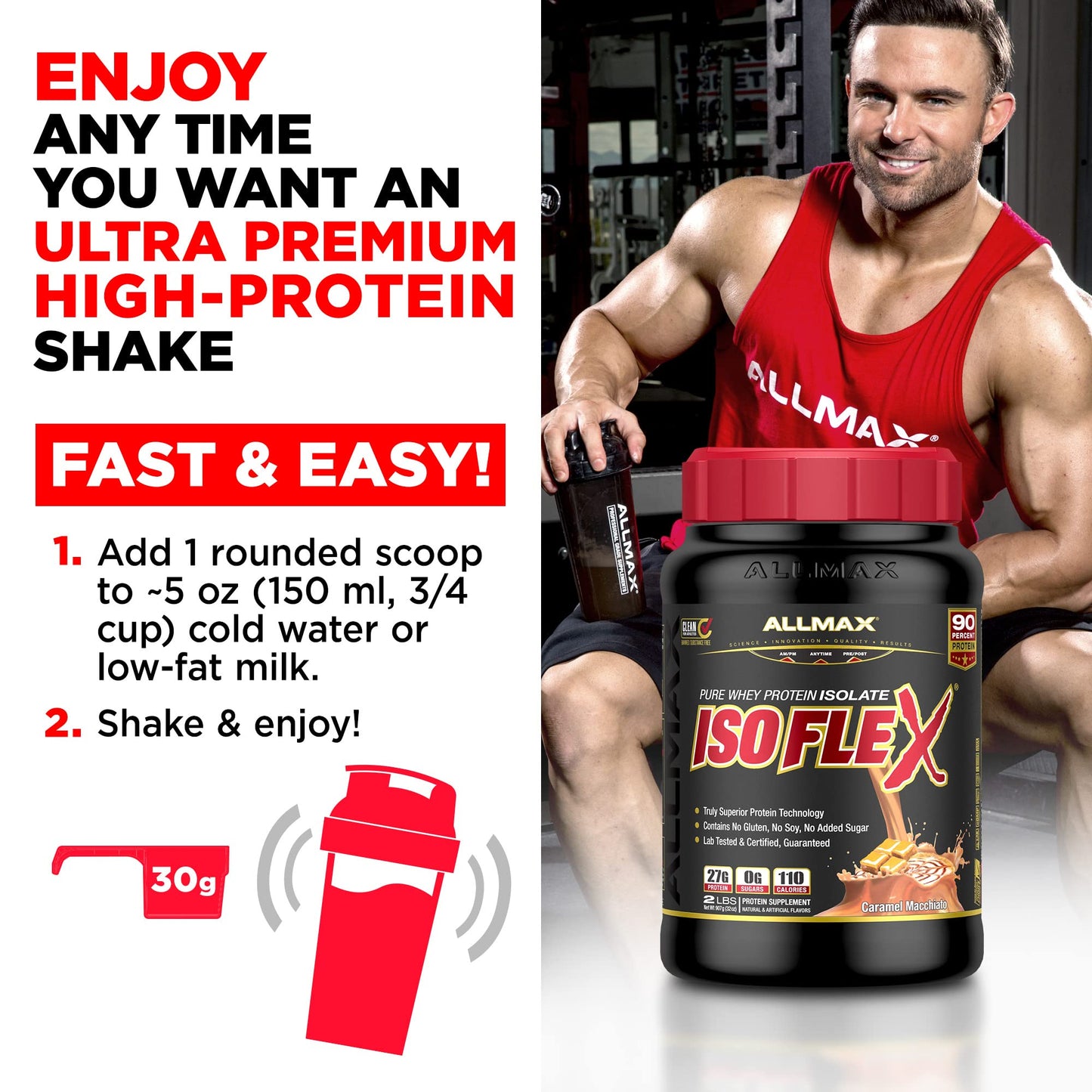 Allmax Isoflex Vanilla 5lb