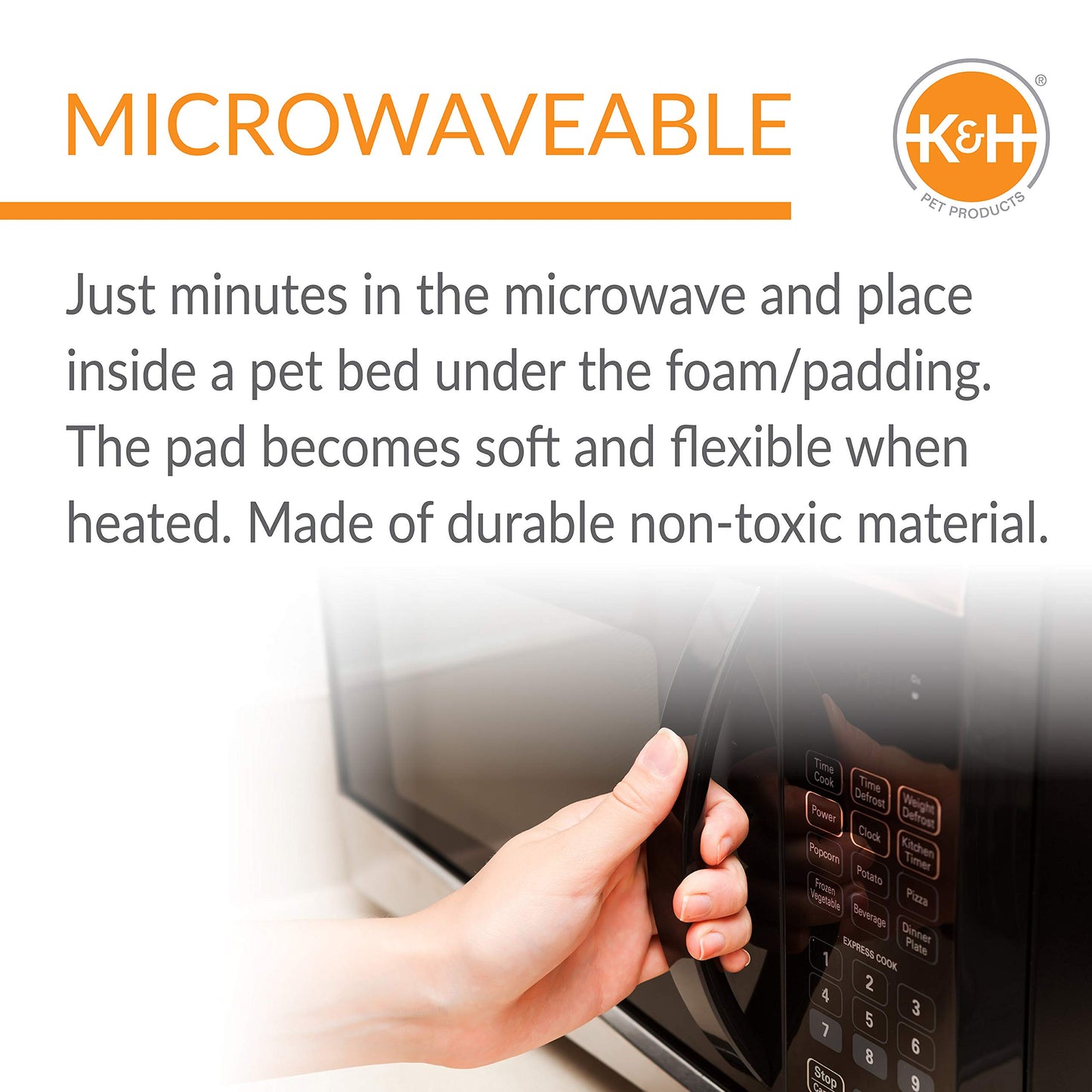 K&H Manufacturing Microwavable Pet Bed Warmer, 9-Inch x 9-Inch