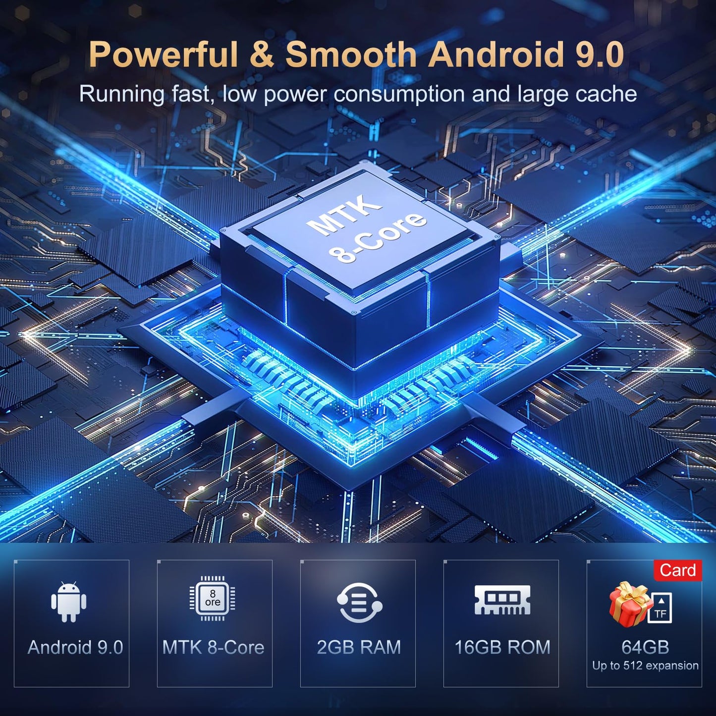 80GB MP3 Player with Bluetooth and WiFi, Mp3 & Mp4 Music Player with Spotify, Amazon Music, Deezer, Audible, Browser, 4.0" IPS Touch Screen Android Player with Speaker, FM Radio, Up to 512GB（Black）