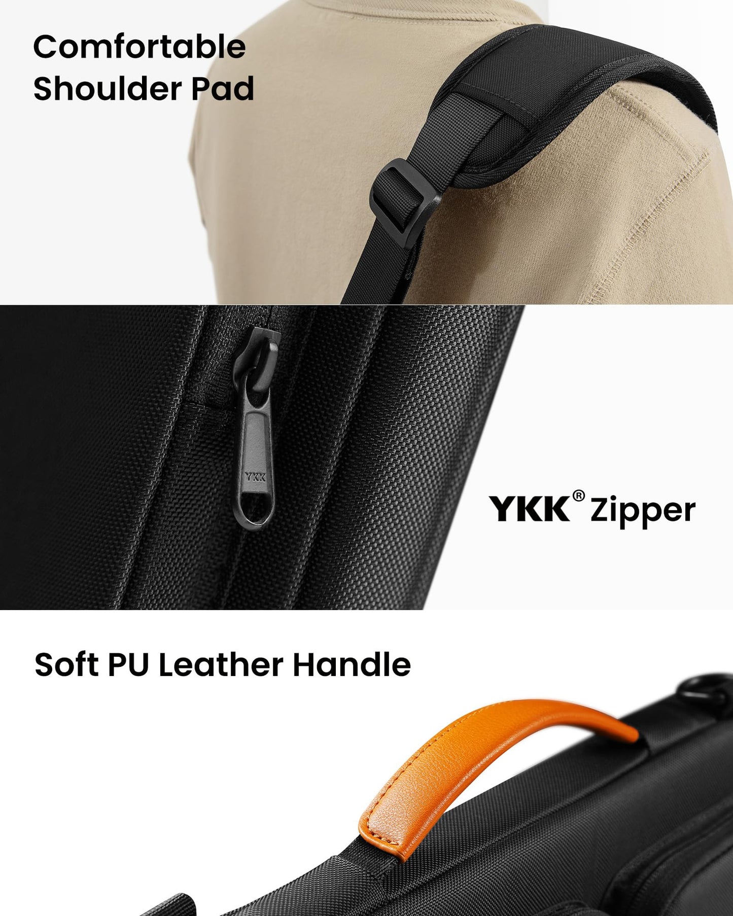 tomtoc 360 Protective Laptop Shoulder Bag for 16-inch MacBook Pro M5/M4/M3/M2/M1 Pro/Max 2026-2019, Water-resistant Sleeve for Dell XPS 15 Surface Book 3 The New Razer Blade 16