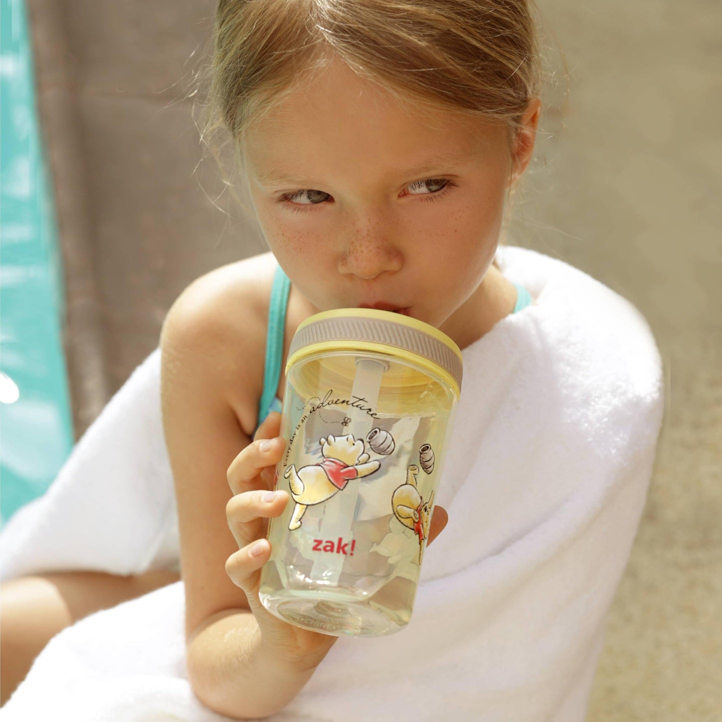 Zak Designs Disney Winnie The Pooh Kelso Toddler Tumblers for Travel or at Home, 15oz 2-Pack Durable Plastic Sippy Cups with Leak-Proof Design is Perfect for Kids (Winnie The Pooh & Friends)