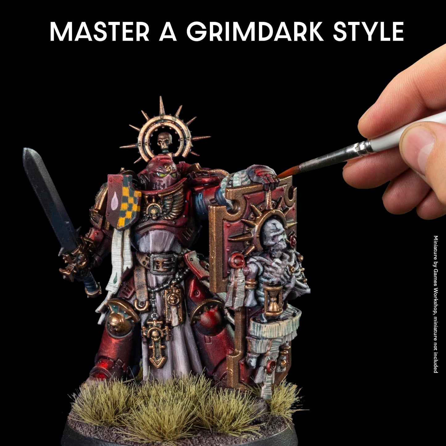 The Army Painter, Masterclass John Blanche Volume 1 Set, 6 x 18 ml Warpaints Fanatic Paints, 1 unique Speedpaint, 2 Washes, 1 Metallic & 1 Print - for Miniature Wargaming