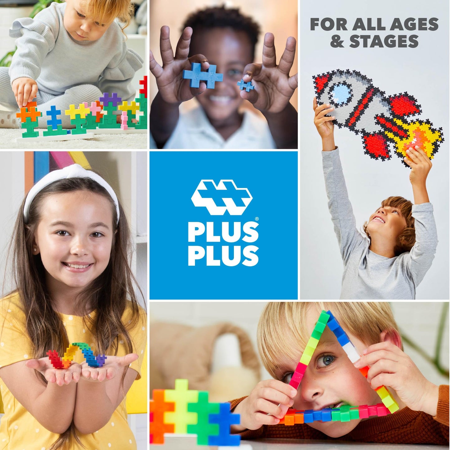 Plus-Plus 03310 600 Piece Basic Toy Set