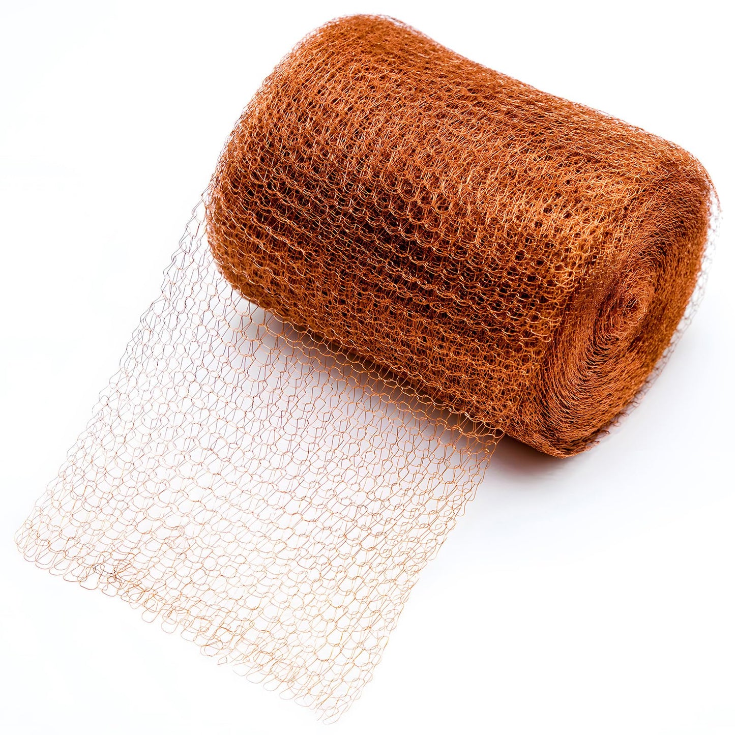 Wondfamiker Pure-copper Mesh Roll-pest Control-fabric - Knitted Fill Stuff Gap Blocker Barbecue Grill Clean Plant Seedlings Protector (100FT/30M)