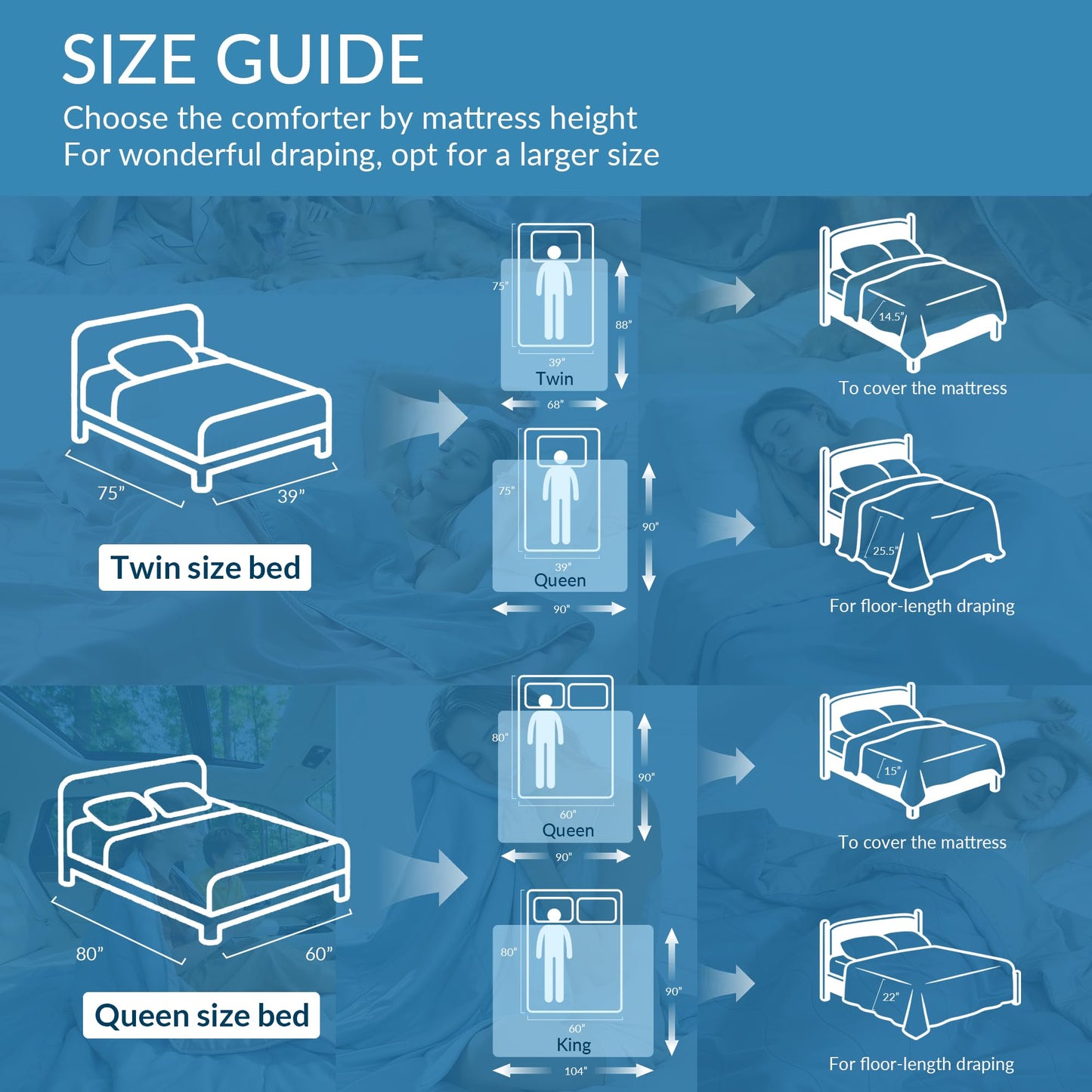 Exclusivo Mezcla Cooling Comforter King Size Grey, Lightweight Summer Blanket for Hot Sleepers, Soft Breathable Cool Bedding Duvet for Night Sweats, 104"x90"