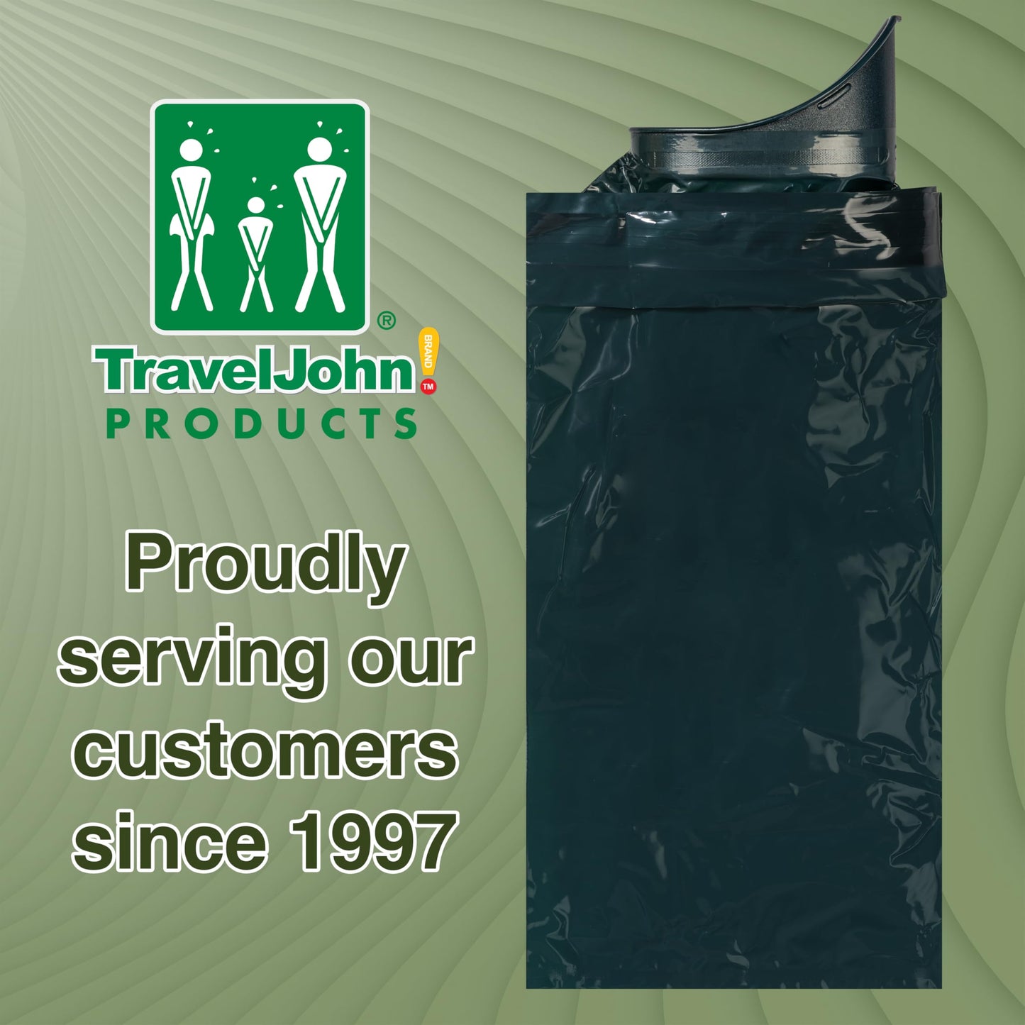 18- Pack TravelJohn Resealable Disposable Urinal for Adventurers (TJ1C)