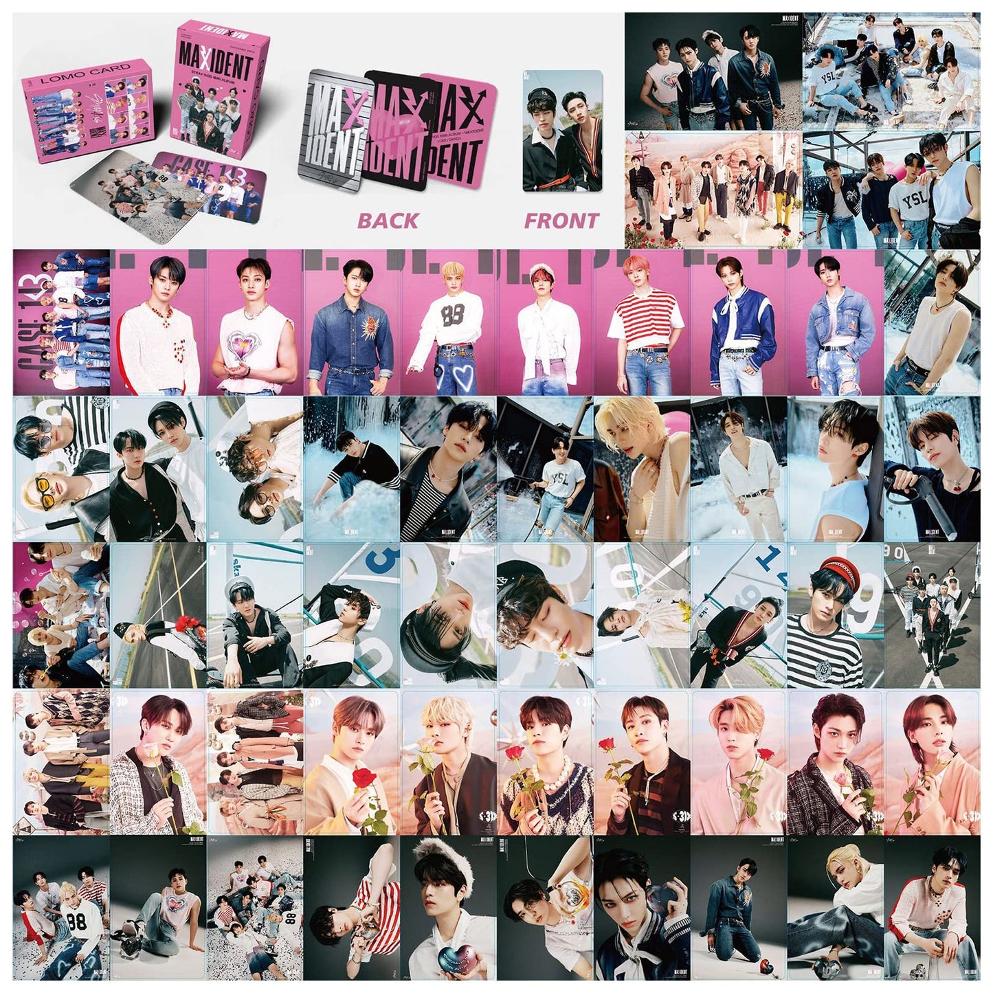 KPOPBP New Album Gift Box Set Kpop Merchandise Photocards Lanyard Keychain Gifts for SKZ Fans