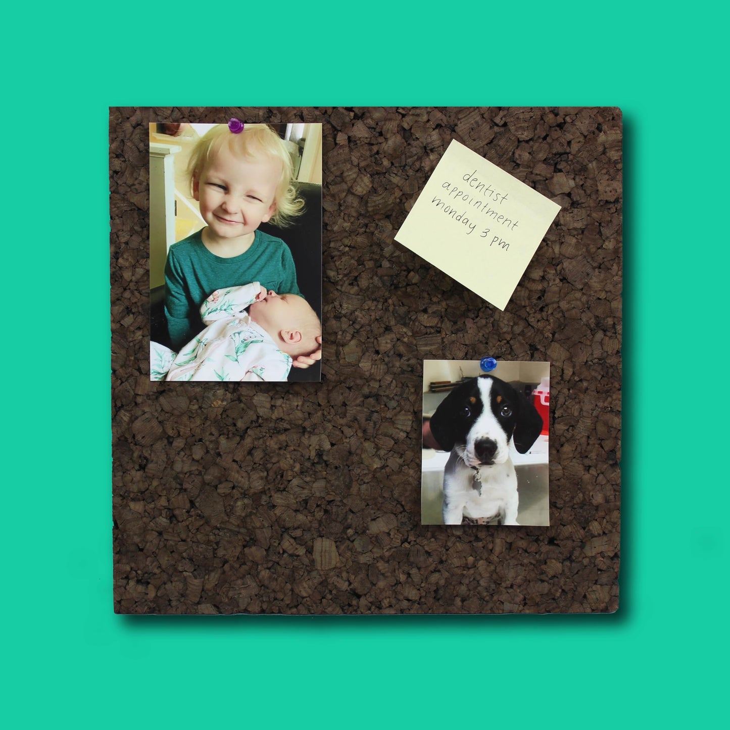 Flipside FLP12058 Dark Cork Tiles, 12" x 12", Pack of 4, Cork, Brown