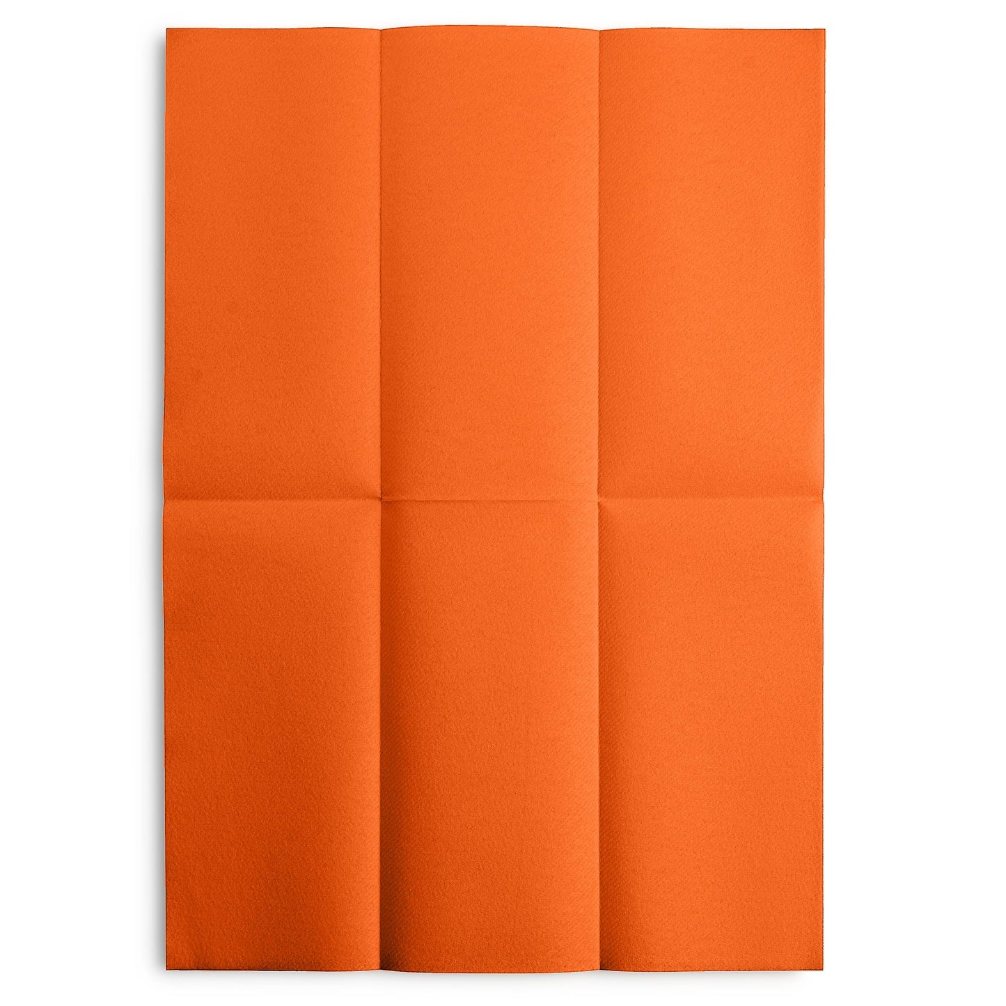 Linen-Feel Orange Paper Napkins - Decortive Cloth-Like Disposable Dinner Napkins - Soft And Absorbent Napkins for Thanksgiving, Party, Wedding, Bathroom Or Any Occasion. (Pack of 100)