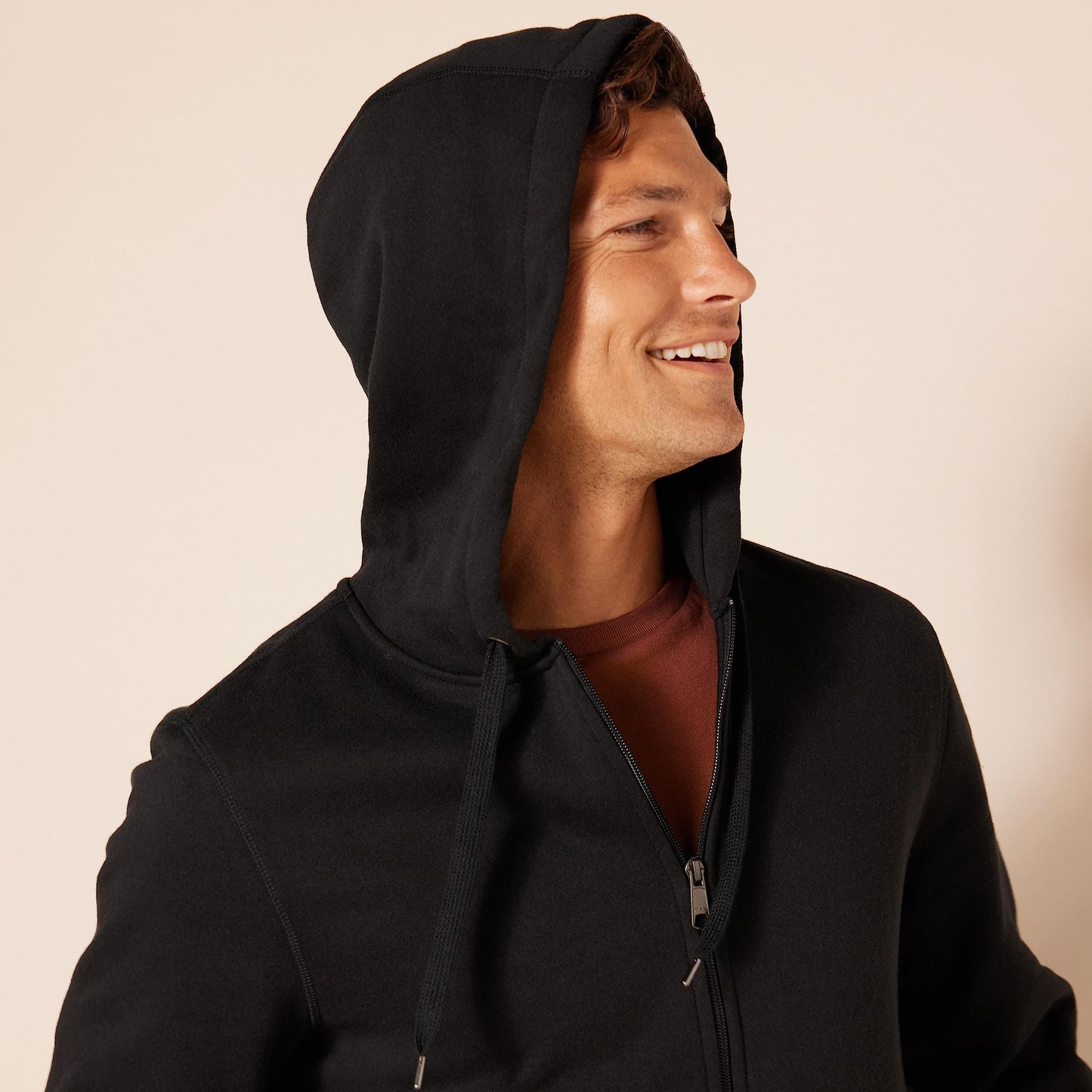 Amazon Essentials Men's Big & Tall Full-Zip Hooded Fleece Sweatshirt, Black, 3X Tall