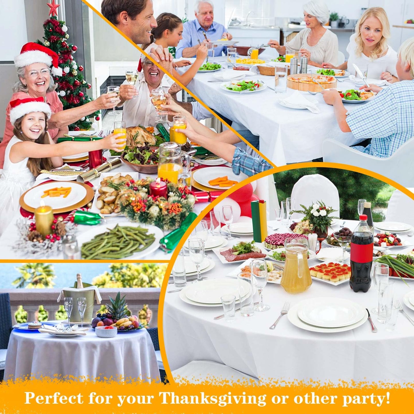 Table Protector Waterproof Deluxe Heavy Duty Vinyl Tablecloth with Flannel Backing Protects Tables from Spills and Scratches Cut to Fit Table Pad for Dining Room Table, 54" x 90" Rectangle