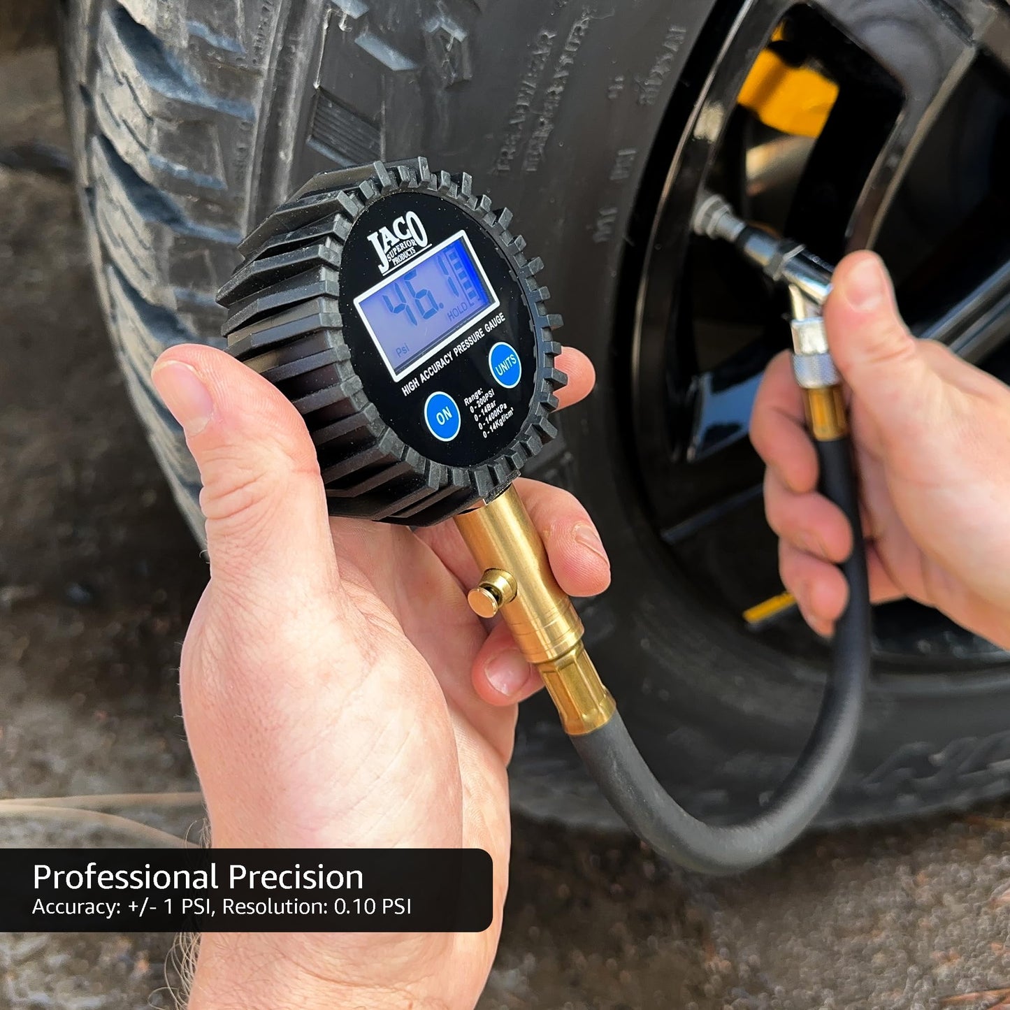 JACO ElitePro Digital Tire Pressure Gauge - Professional Accuracy - 200 PSI