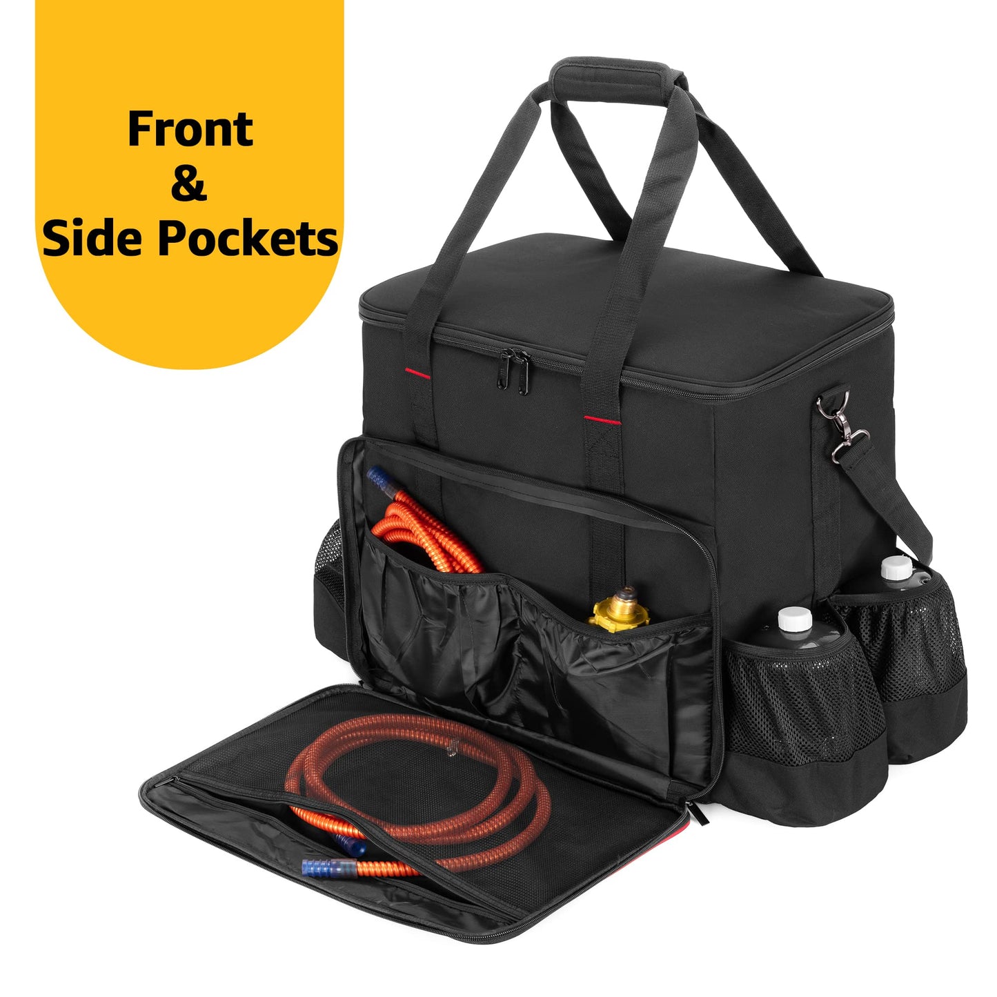 SAMDEW Big Heater Carry Bag Compatible with Mr. Heater Big Buddy Propane Heater, Portable Heater Carrying Case Compatible with Mr. Heater MH18B, with Multiple Pockets, Thick Padded & Anti-Slip Bottom