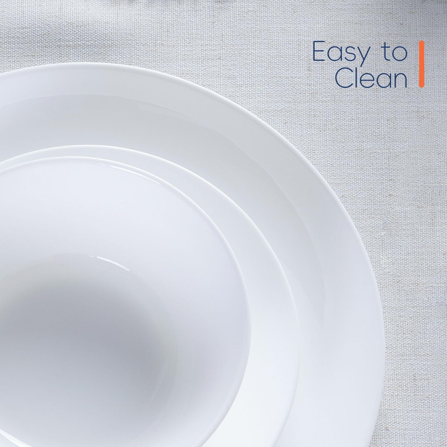 LaGlint Dinnerware Sets for 6, 18 Pieces Opal Glass Plates and Bowls Set, Dishwasher and Microwave Safe Dish Dinning Ware Set, Chip and Scratch Resistant Dishware Sets White