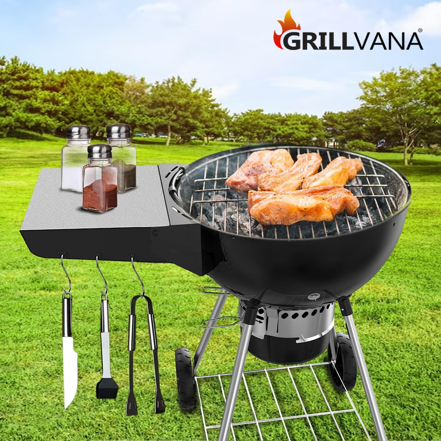 GRILLVANA Kettle-Pro Foldable Side Table