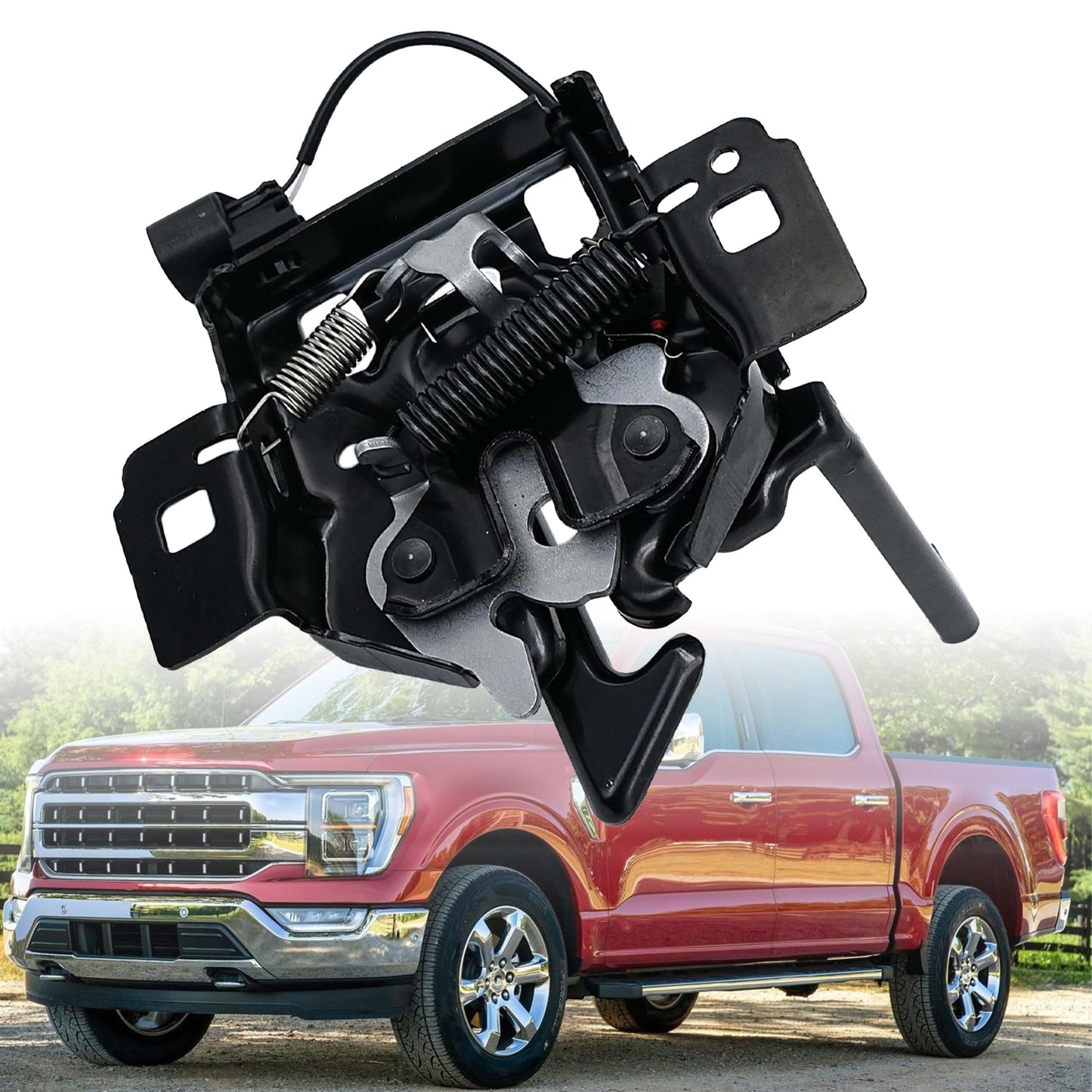 LEVANLIGHT Front Bonnet Lock Hood Latch Compatible with Ford F-150 2015 2016 2017 2018 2019 2020, Replaces# FL3Z-16700-B FL3Z16700B