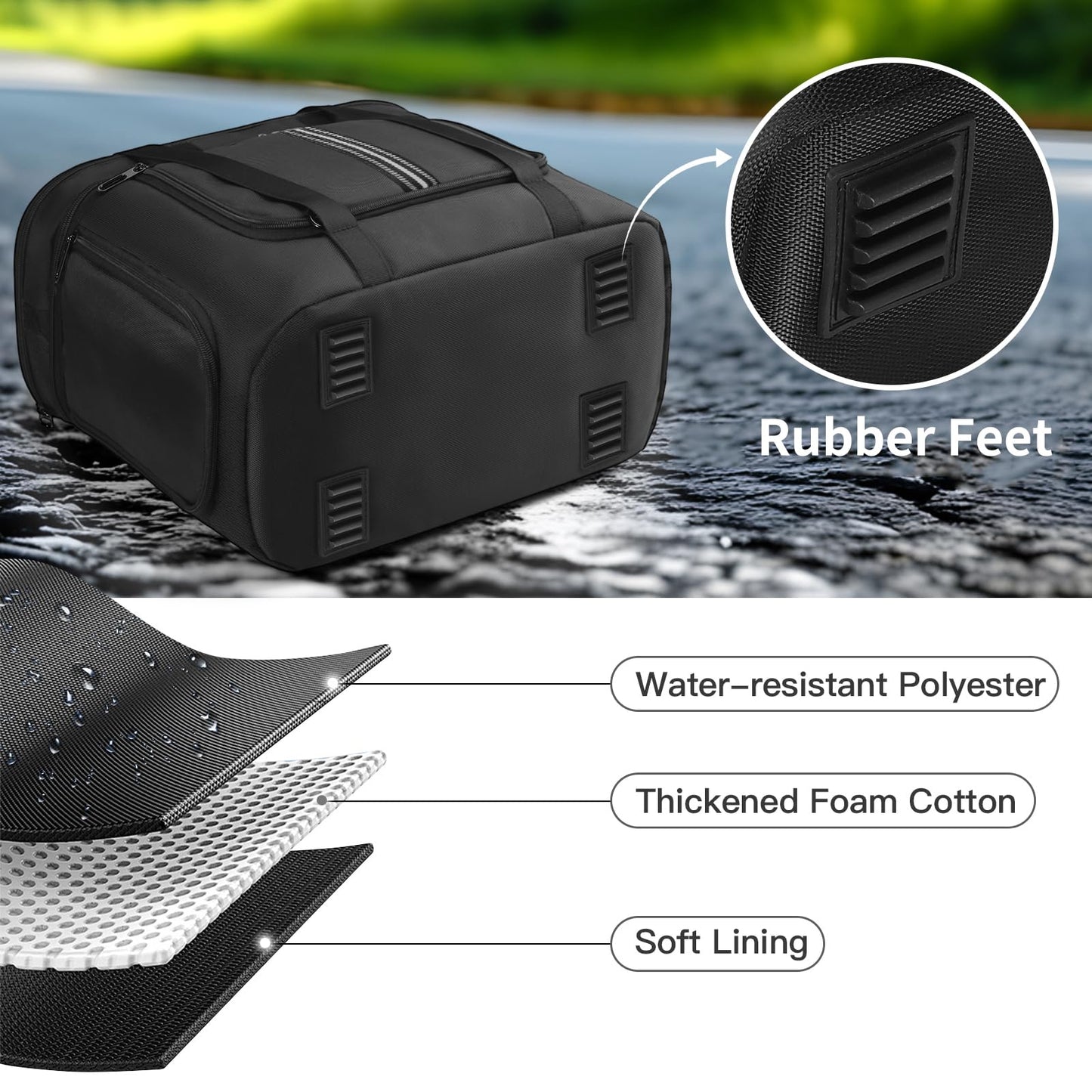 Carrying Bag Compatible with Anker SOLIX C1000 Portable Power Station, Travel Storage Case Protective Cover for C1000 Solar Generator Accessories